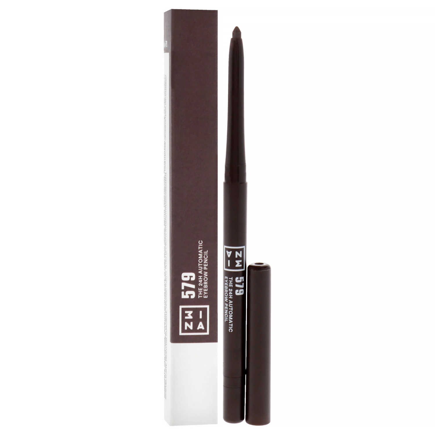 The 24H Automatic Eyebrow Pencil - 579 Dark Brown by 3INA for Women - 0.011 oz Eyebrow Pencil