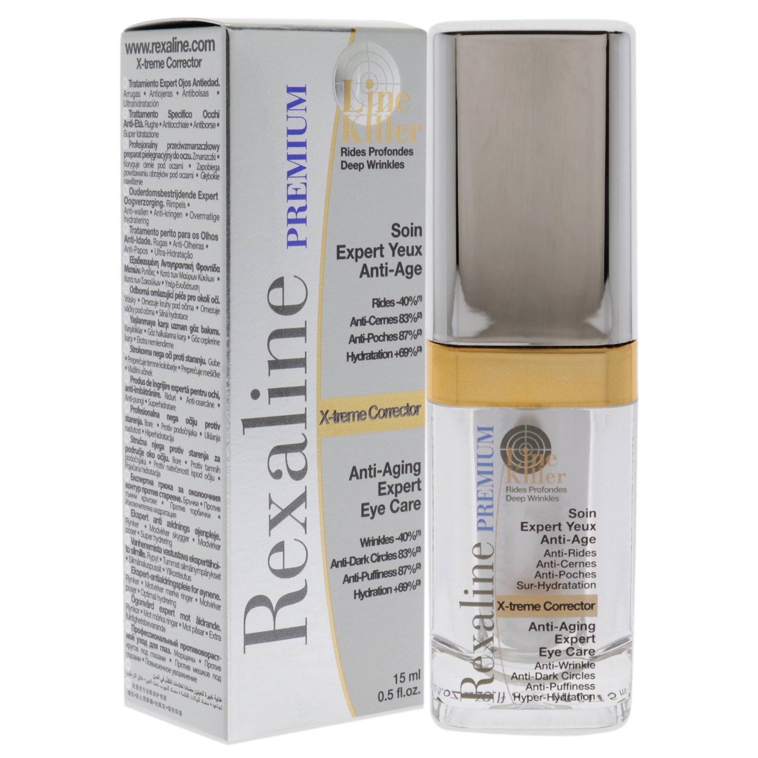 Line Killer X-Treme Corrector Anti-Aging Expert Eye Care by Rexaline for Unisex - 0.5 oz Treatment