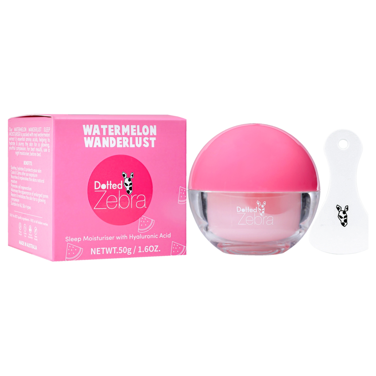 Watermelon Wanderlust Sleep Moisturiser by Dotted Zebra for Women - 1.6 oz Moisturizer