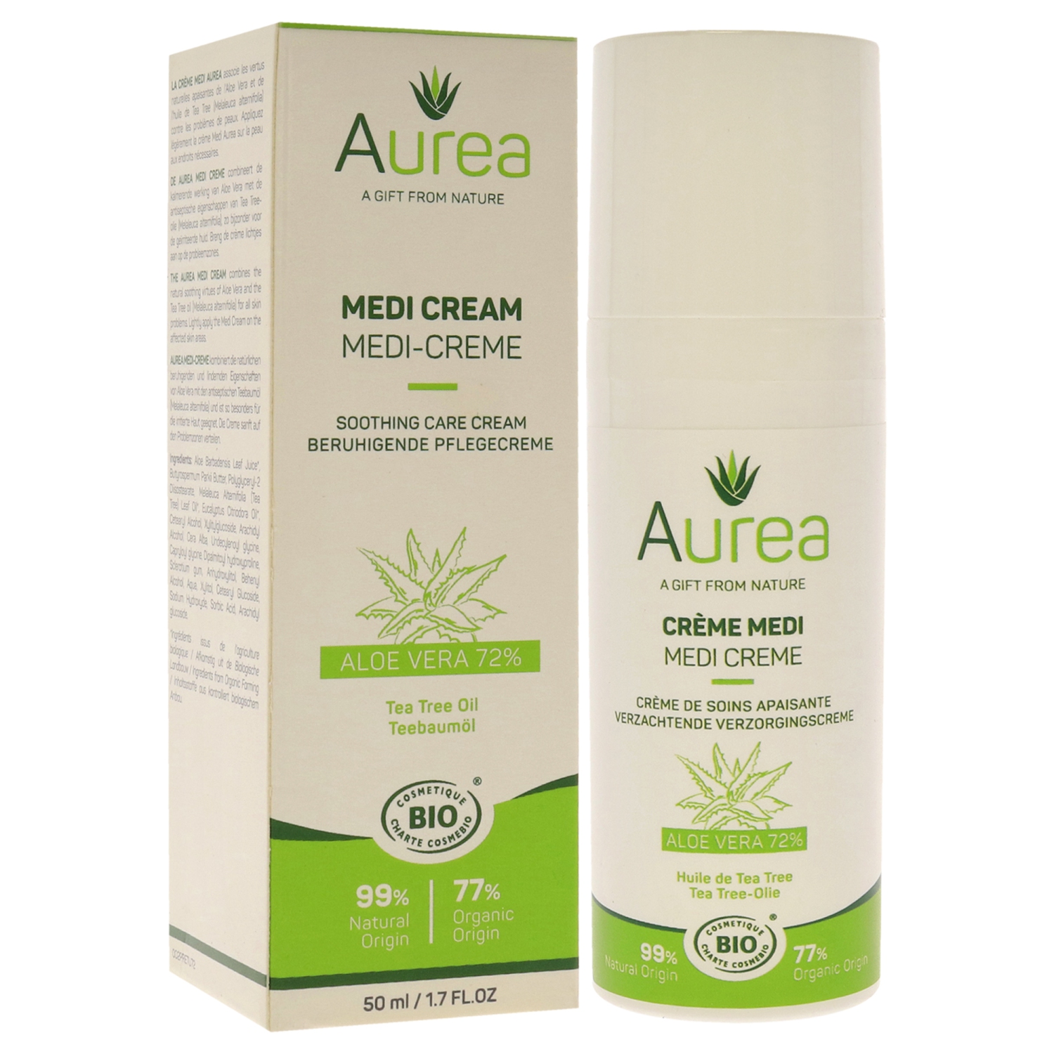 Tea Tree Oil Medi Cream by Aurea for Unisex - 1.7 oz Cream