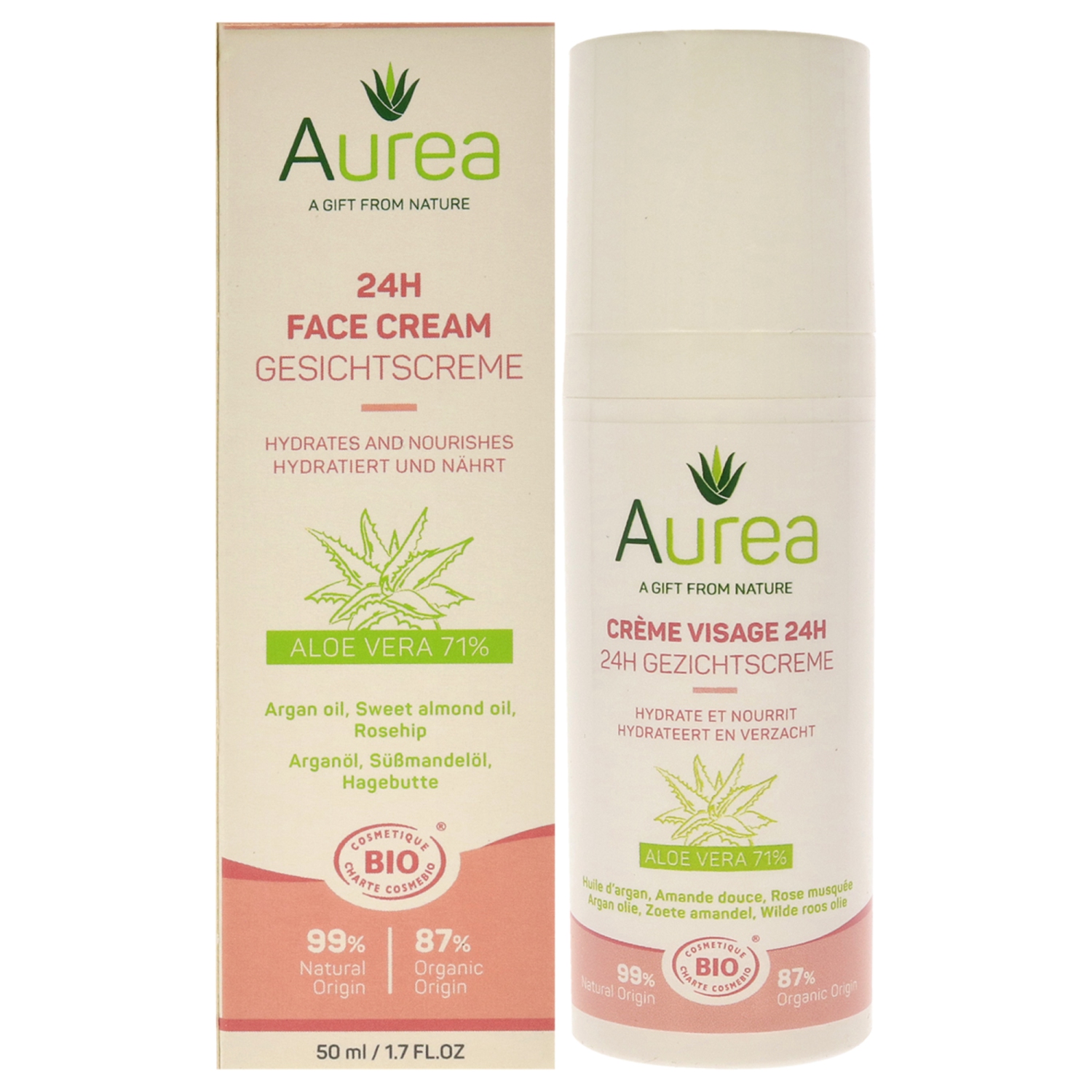 Crème pour le visage 24H par Aurea pour unisexe - 1,7&nbsp;oz Crème
