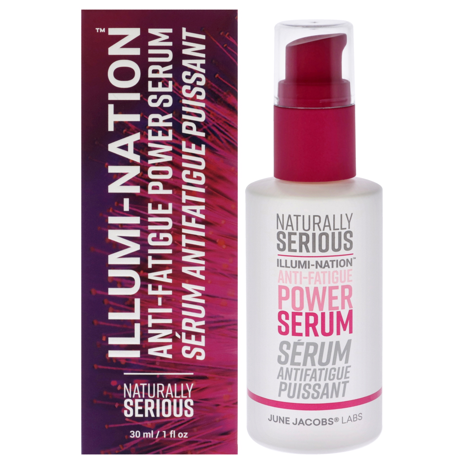 Illumi-nation Anti-Fatigue Power Serum by Naturally Serious for Unisex - 1 oz Serum
