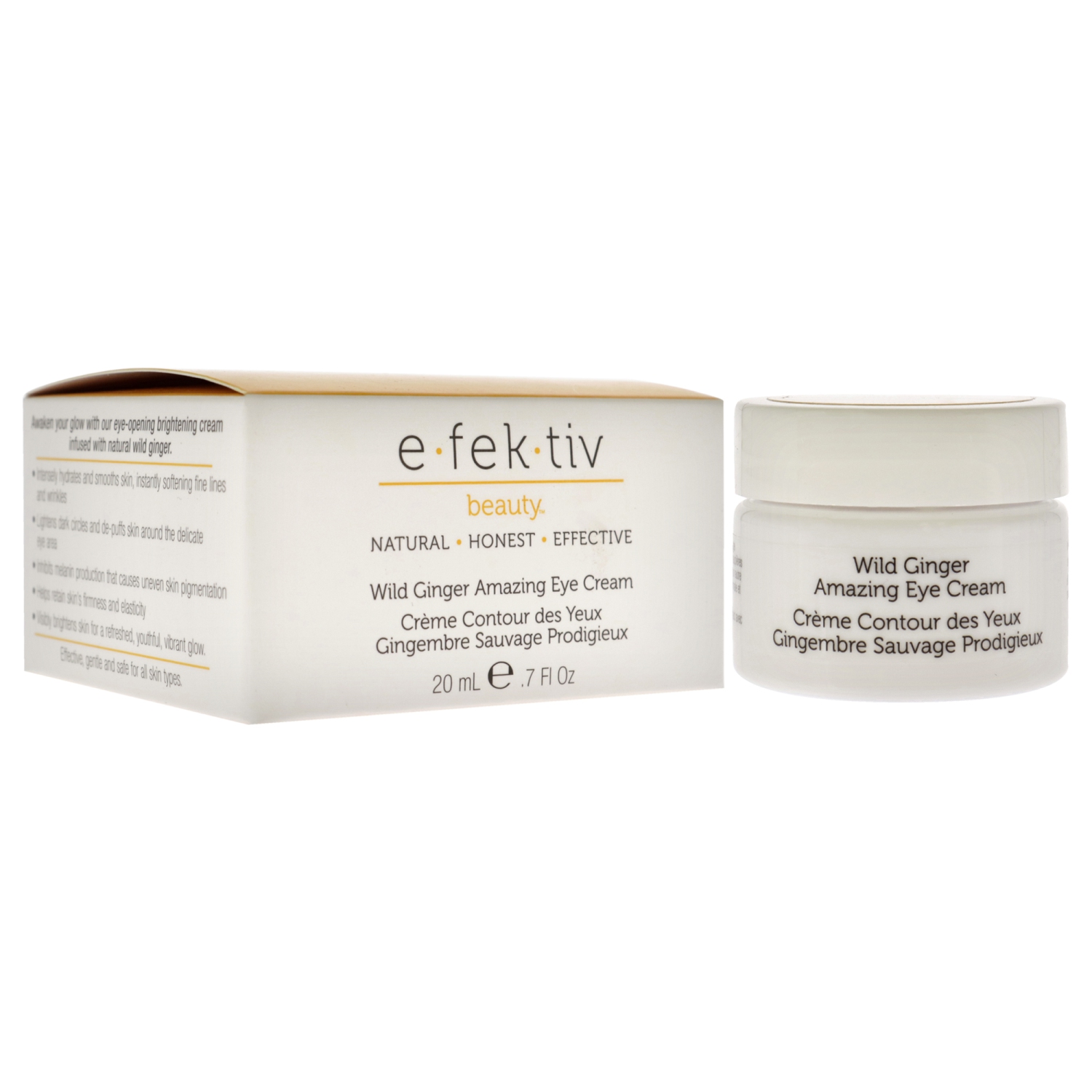 Wild Ginger Amazing Eye Cream by e.fek.tiv for Unisex - 0.7 oz Cream