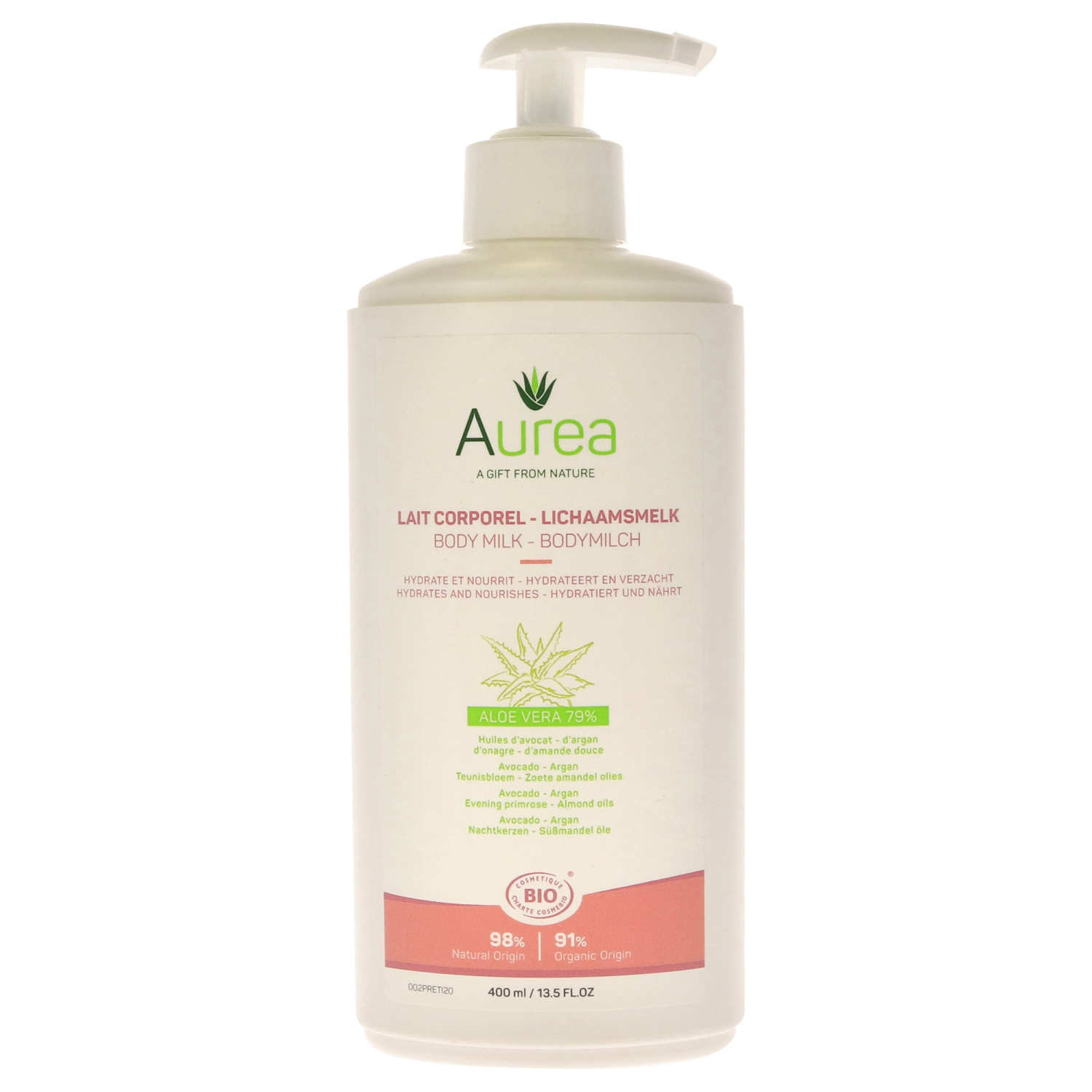 Aloe Vera Body Milk by Aurea for Unisex - 13.5 oz Body Milk