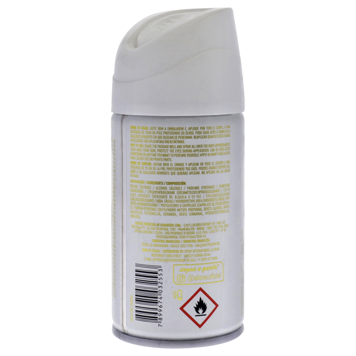 Vaporisateur corporel White Series - Crystal by above for Women - 2,12&nbsp;oz Body Spray