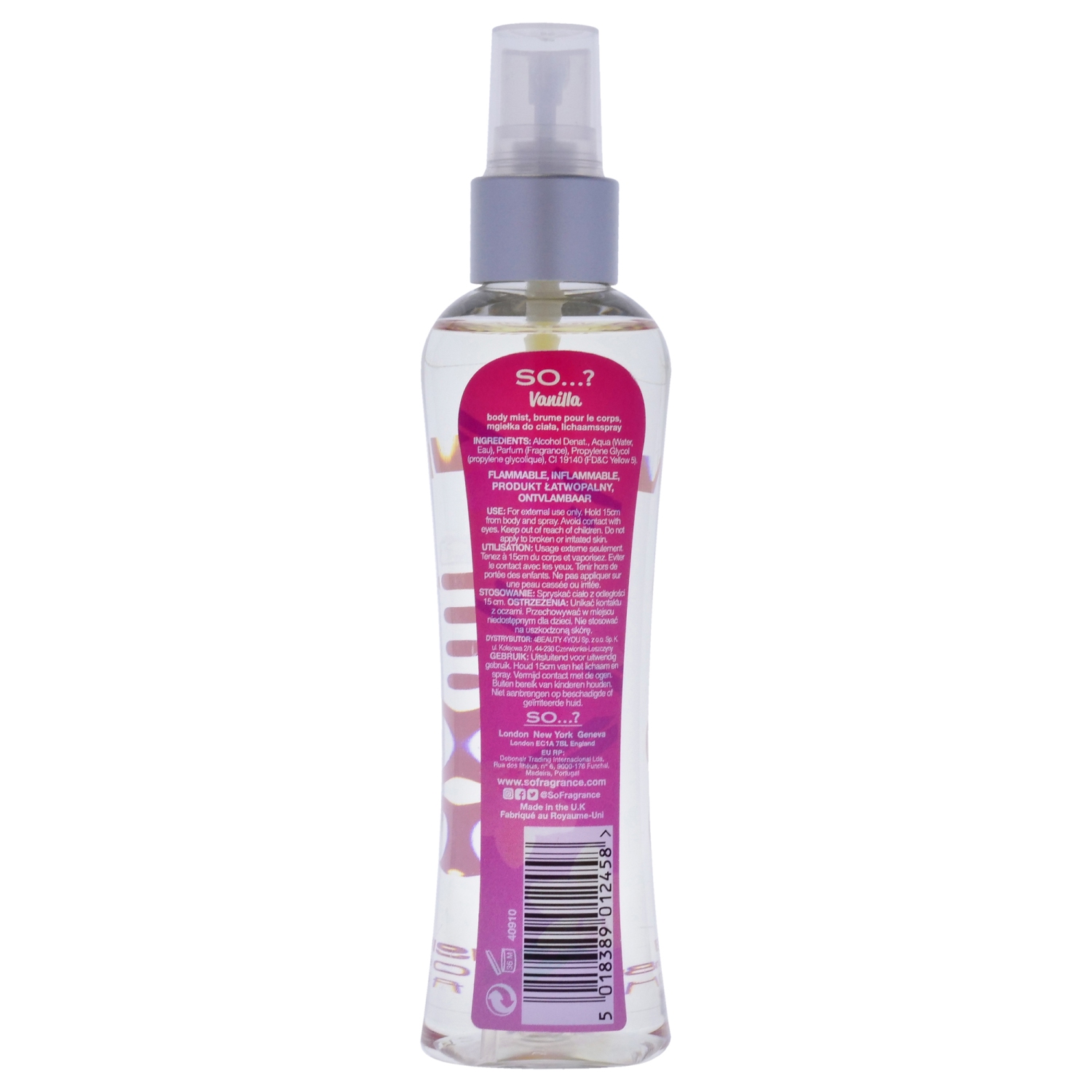 Vanilla Body Mist by So…? for Women - 3.5 oz Body Mist