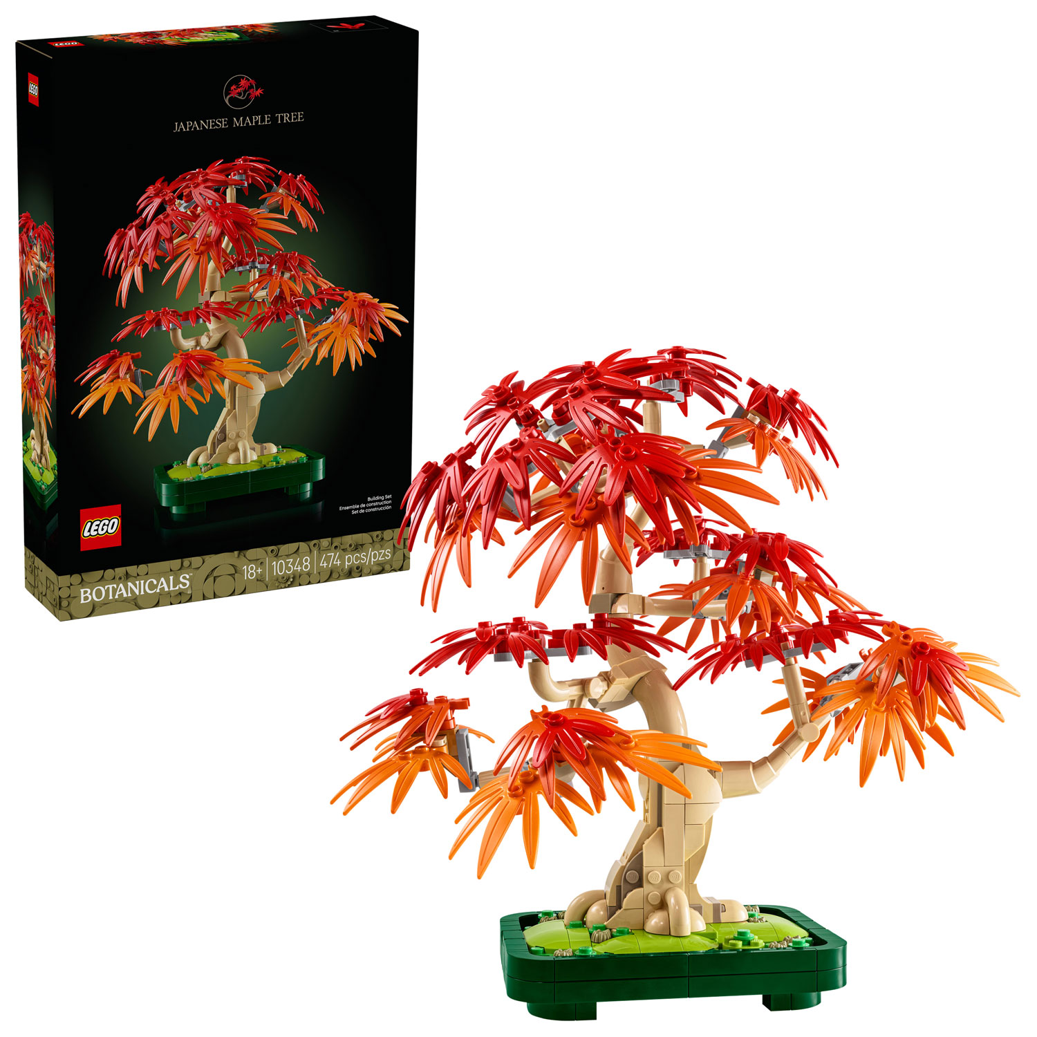 LEGO Botanicals: Japanese Red Maple Bonsai Tree - 474 Pieces