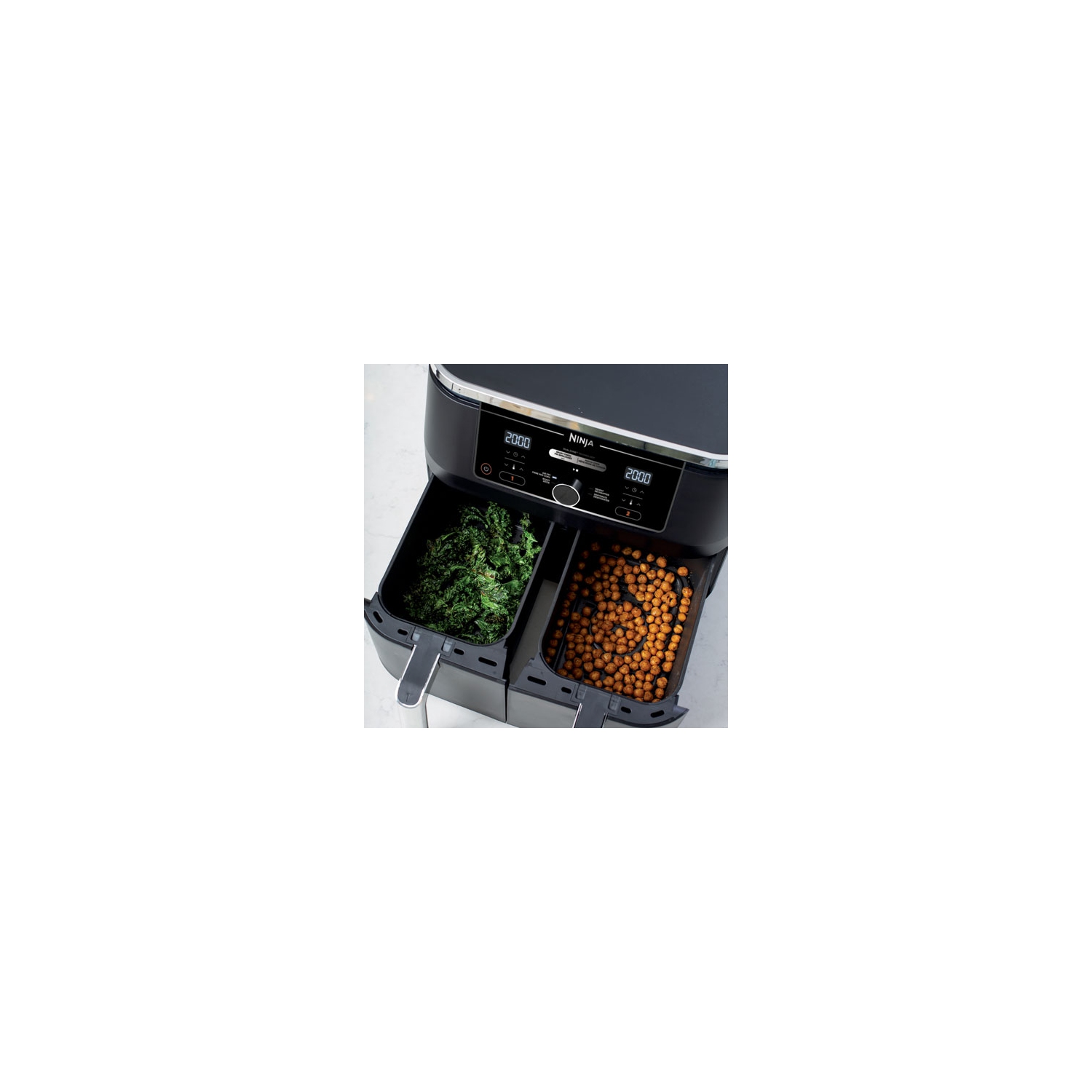 Refurbished Ninja Foodi 4-in-1 Dual Zone Air Fryer - 9.46kg/10Qt - Black DZ300C