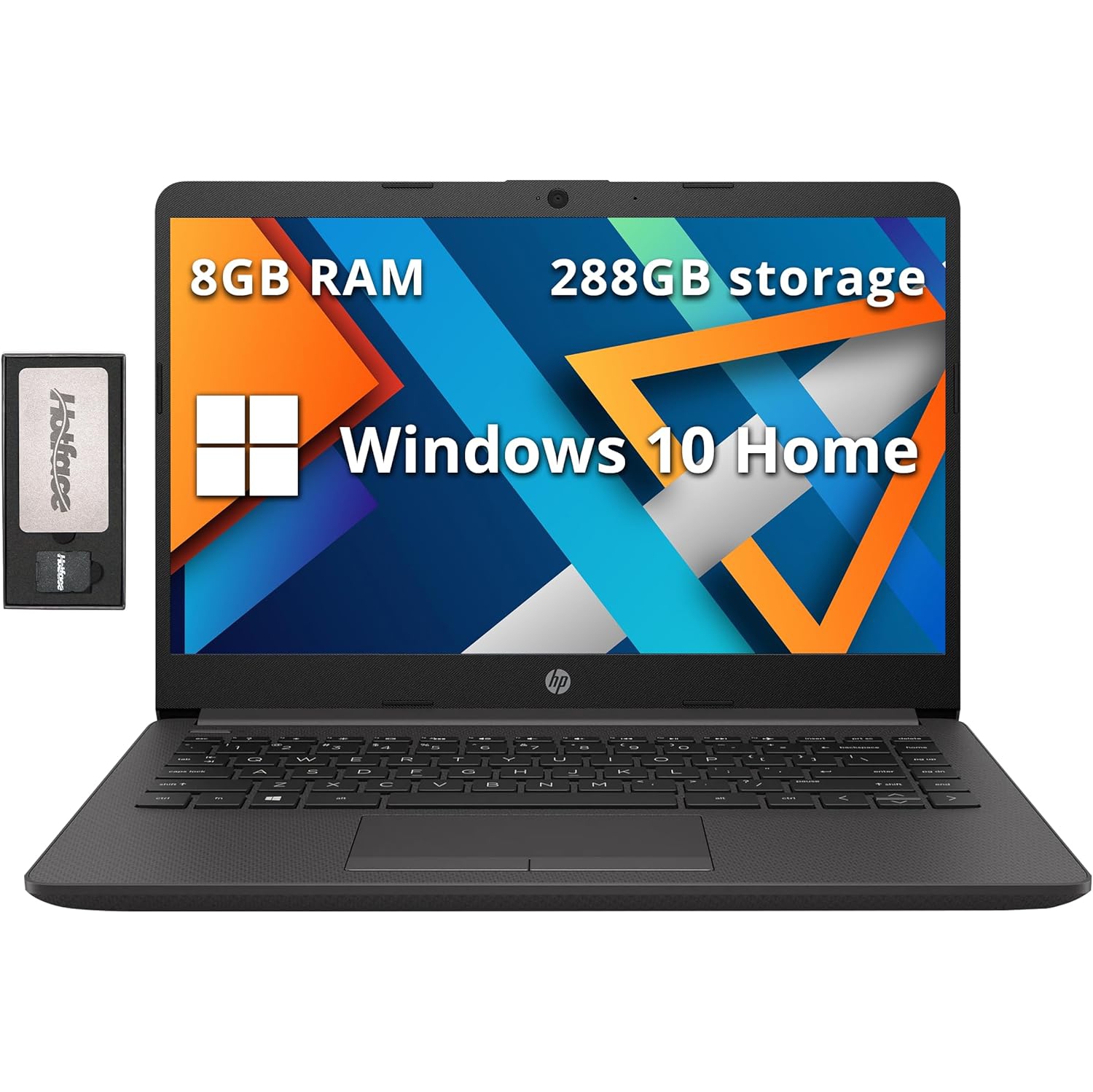 HP 245 G8 14" HD IPS Laptop, AMD 3020e Processor, 288GB Storage(128GB SSD+160GB Docking Station Set), 8GB RAM, AMD Radeon Graphics, HD Webcam,
