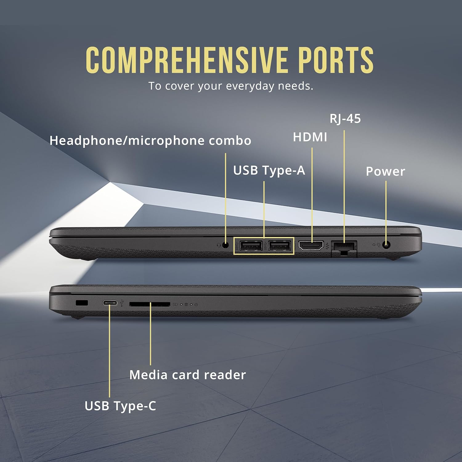 HP 245 G8 14" HD IPS Laptop, AMD 3020e Processor, 288GB Storage(128GB SSD+160GB Docking Station Set), 8GB RAM, AMD Radeon Graphics, HD Webcam,