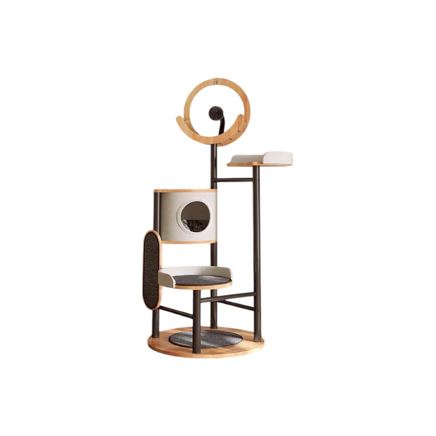 Arbre pour chats en chêne massif MiaoZan - Lively