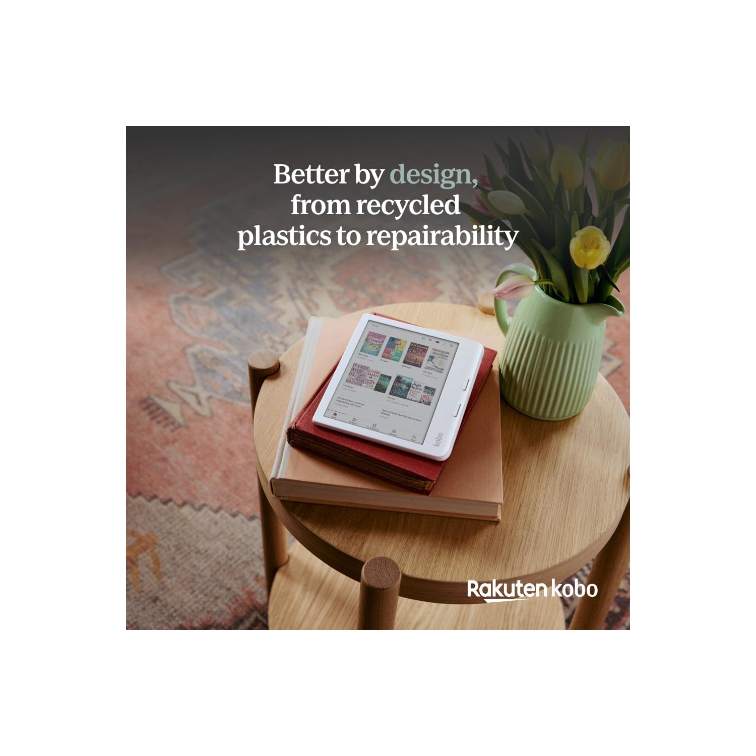 Liseuse numérique à écran tactile couleur de 7&nbsp;po Libra de Kobo - Blanc - Boîte ouverte