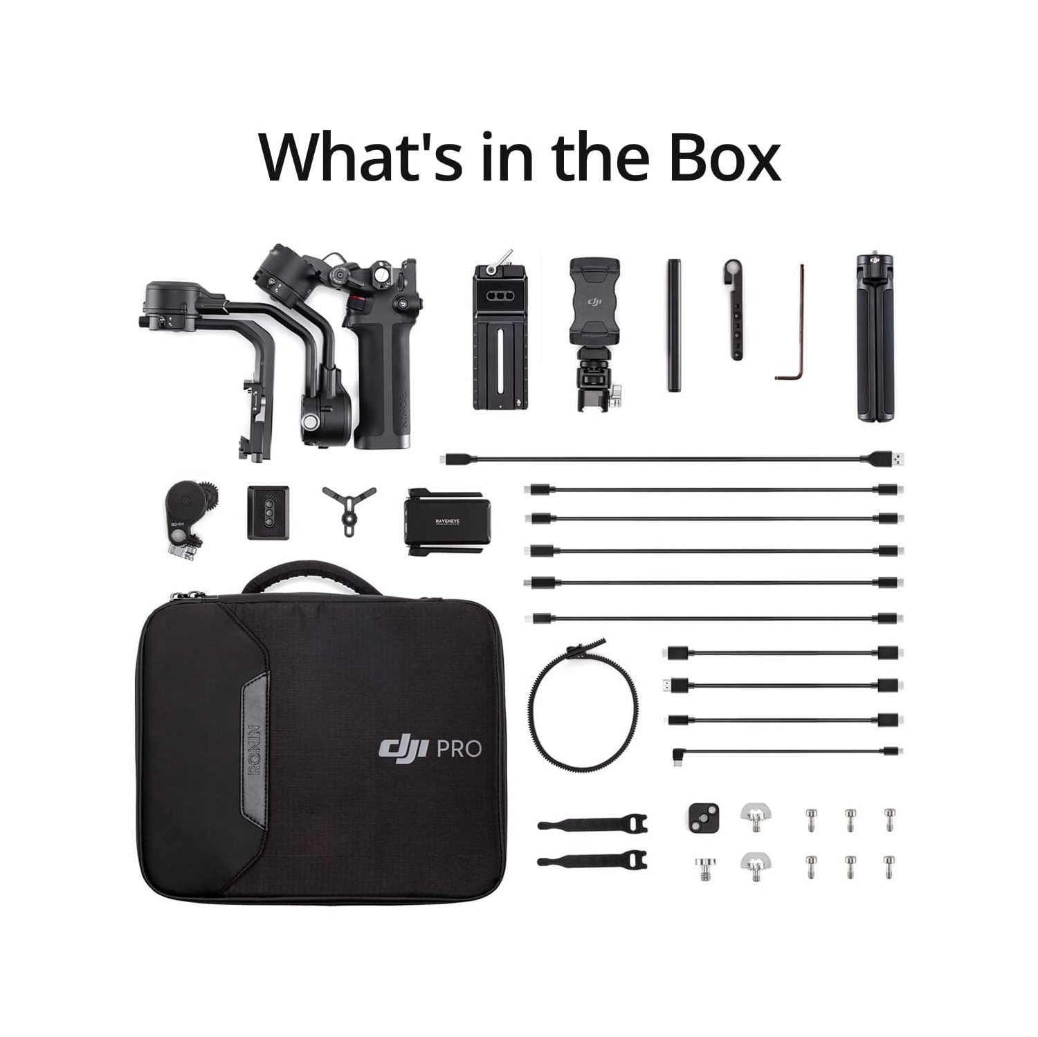 DJI RSC 2 Pro Combo - 3-Axis Gimbal Stabilizer for DSLR and Mirrorless Camera, Nikon Sony Panasonic Canon Fujifilm, 3kg Payload, OLED Screen, Black