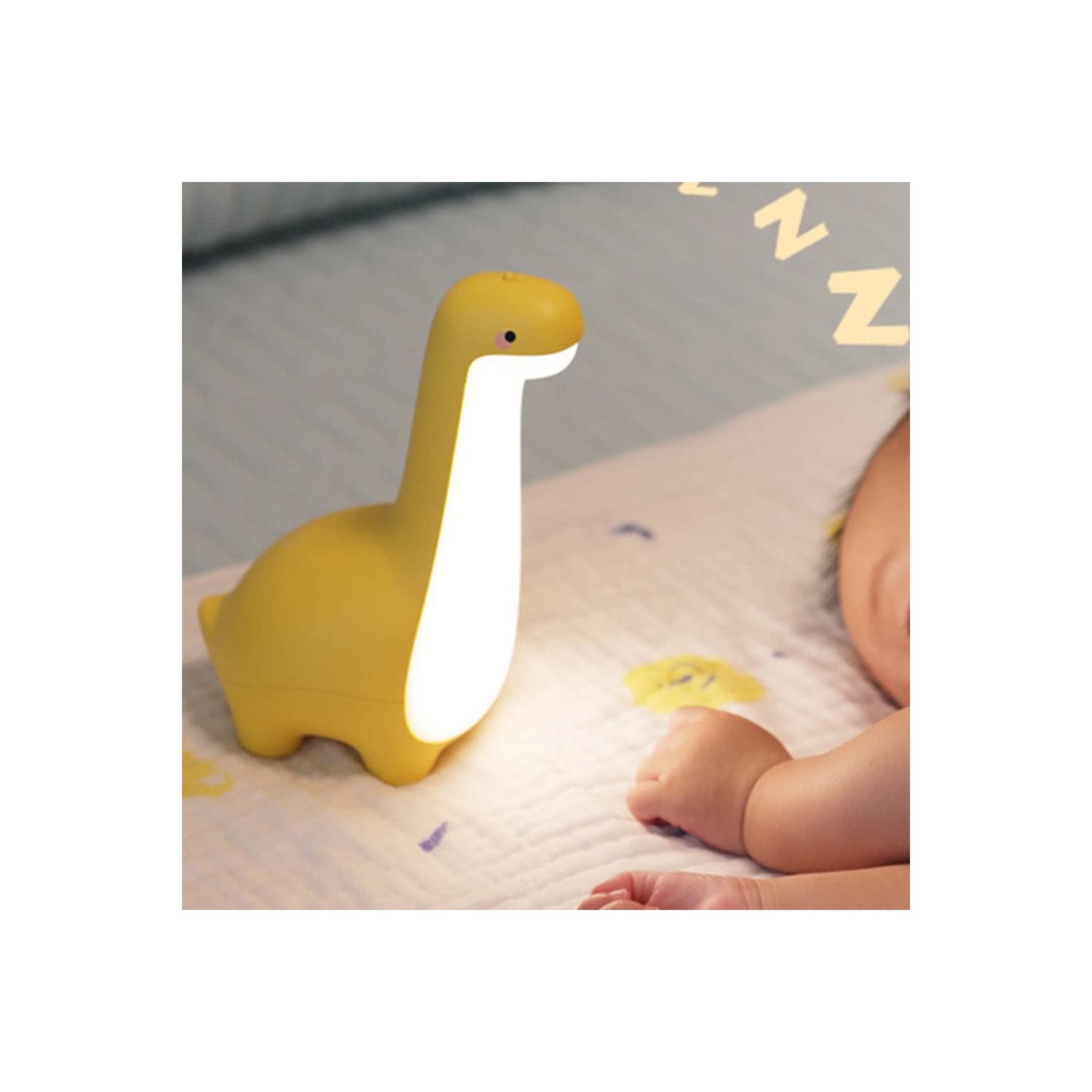 Dinosaur Night Lamp, Dimmable Bedside Night Light USB Rechargeable, Kids Bedroom Sleep Light, Cute Gifts for Girls, Boys, Teens, Friends Birthday,