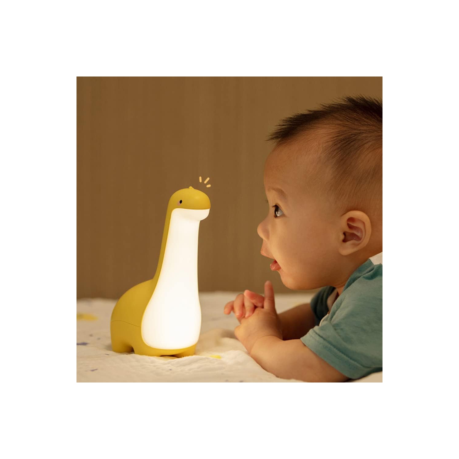 Dinosaur Night Lamp, Dimmable Bedside Night Light USB Rechargeable, Kids Bedroom Sleep Light, Cute Gifts for Girls, Boys, Teens, Friends Birthday,