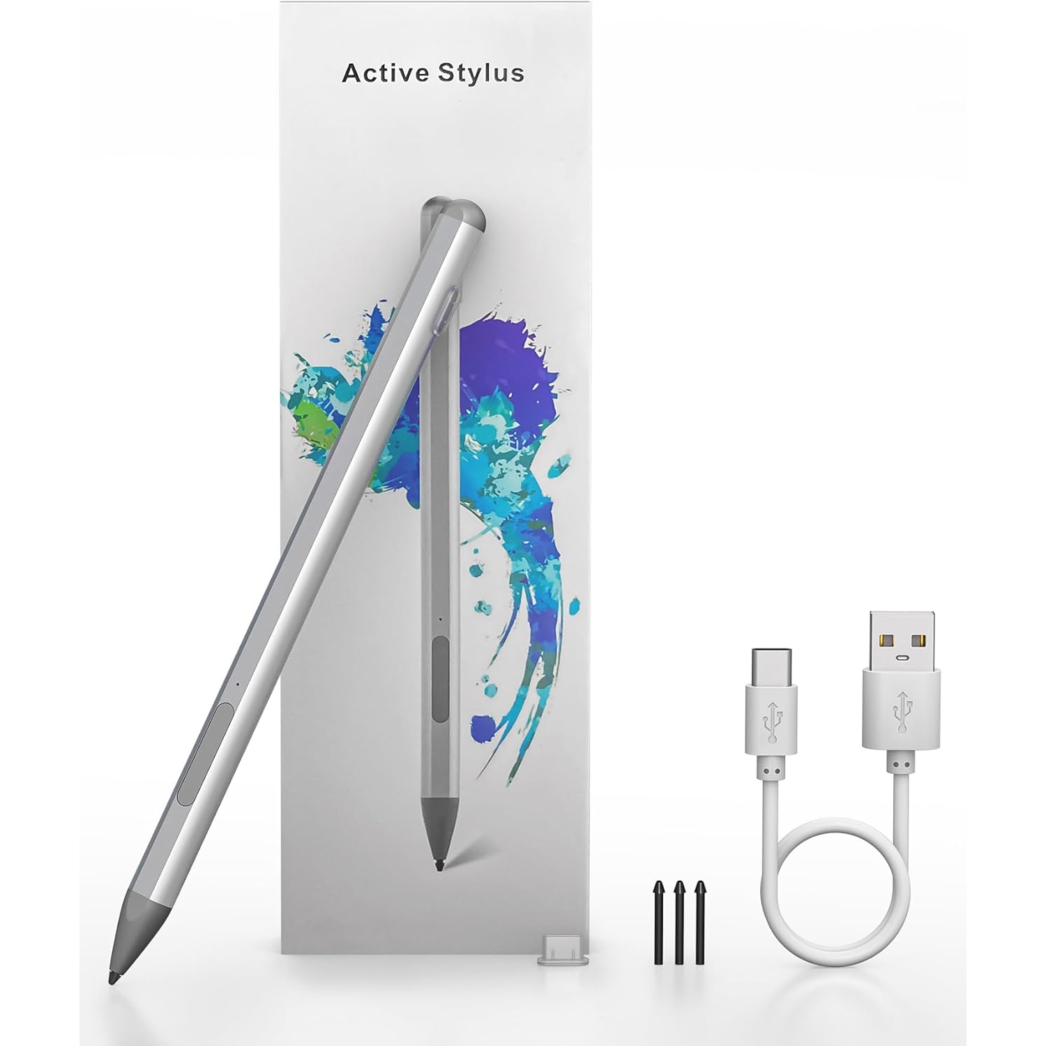 2024 New Surface Pen for Microsoft Surface Pro 11/10/9/8/7/6/5/4/3/X,Surface Go/Book/Studio/Laptop,4096 Pressure Sensitivity Windows Stylus Pen