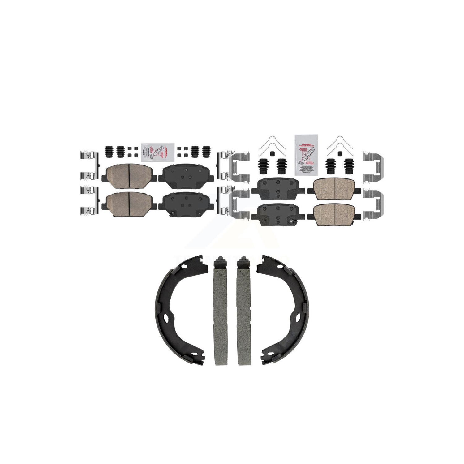 Front Rear Ceramic Disc Brake Pads Kit For Chevrolet Camaro Without Brembo Calipers KNN-101564