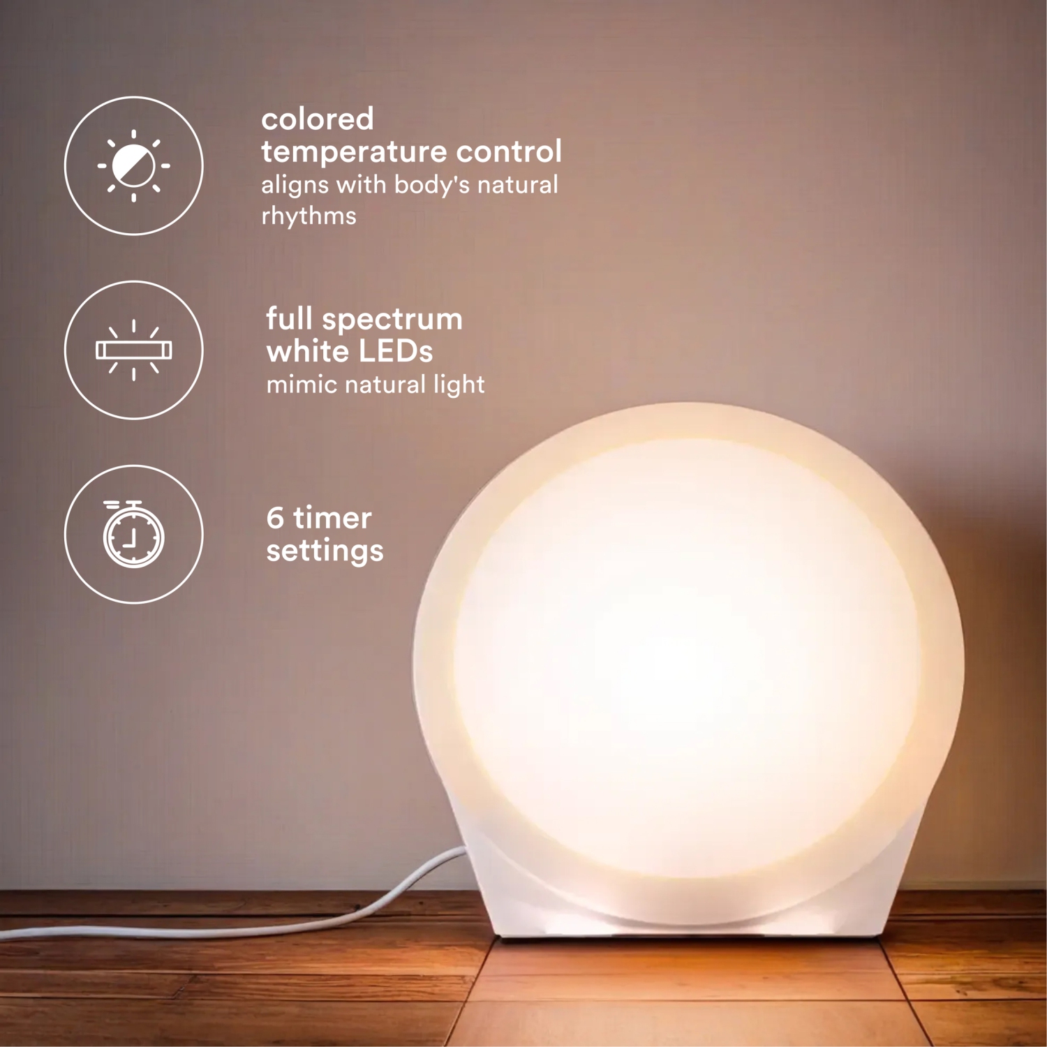 Lampe de luminothérapie «&nbsp;SAD LAMP&nbsp;» de HoMedics