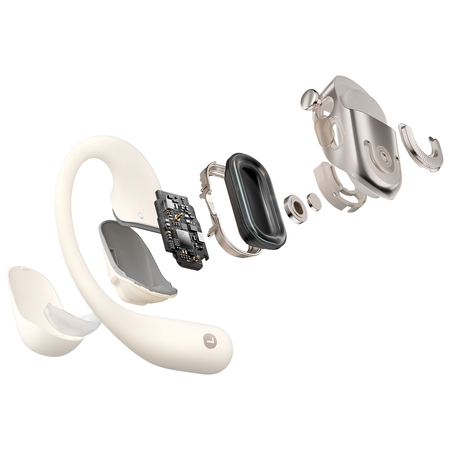 Shokz OpenFit 2 Open-Ear True Wireless Earbuds - Beige