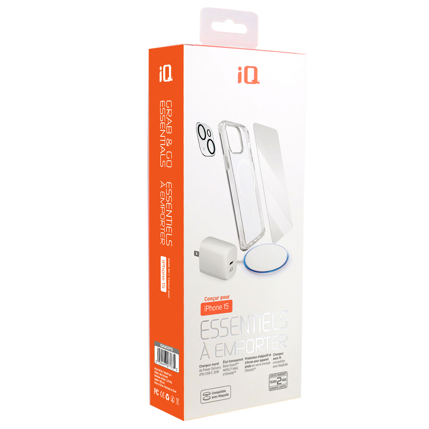 Trousse Essentiels à emporter d'IQ pour iPhone 15