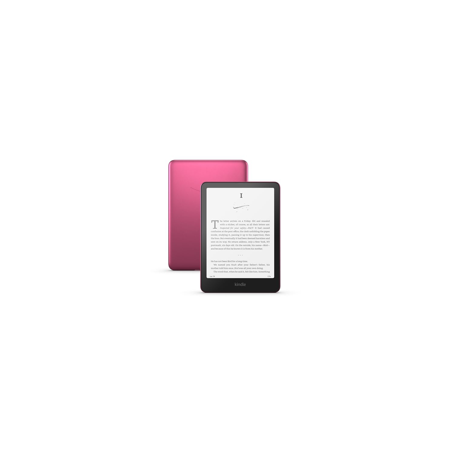 Amazon Kindle Paperwhite Signature Edition (32 GB) - auto-adjusting front light, wireless charging, weeks of battery life - Metallic Raspberry