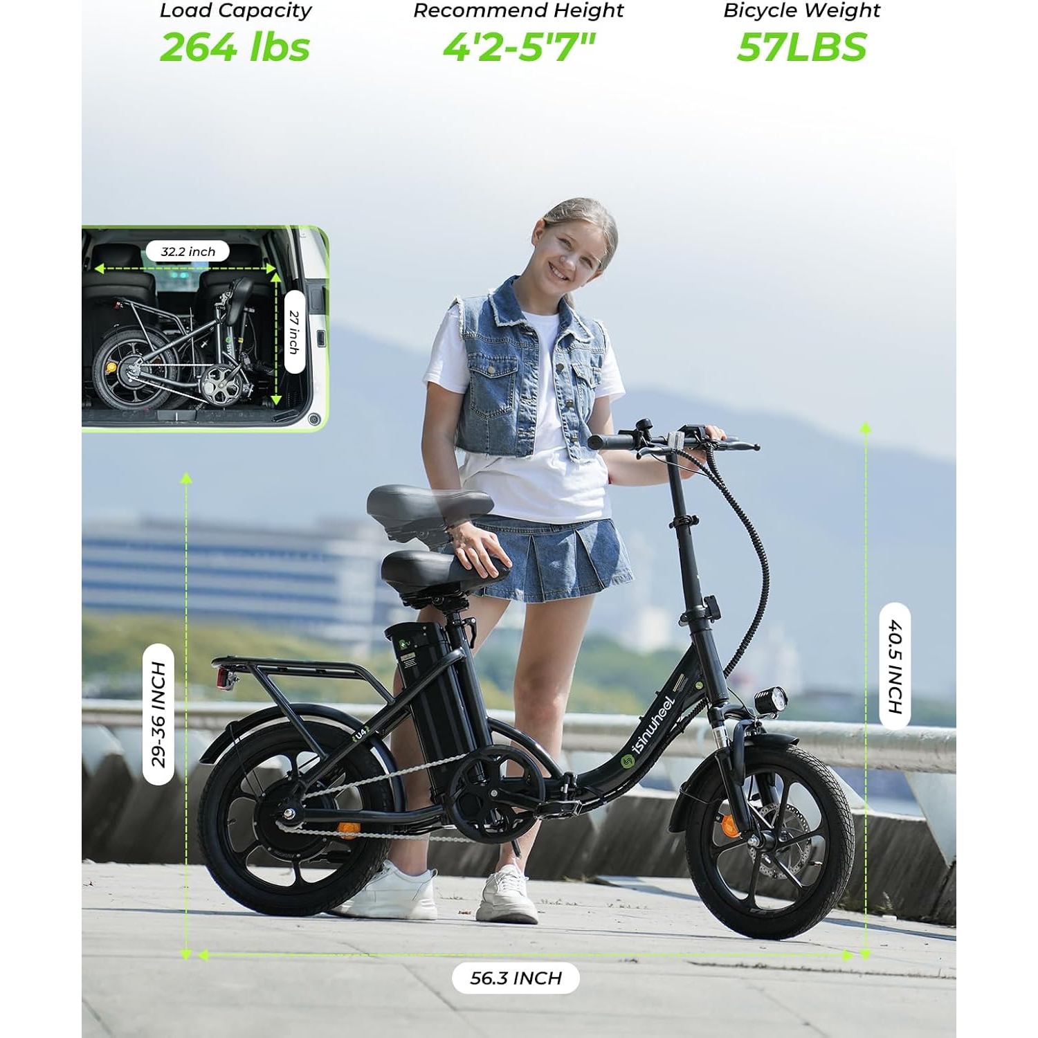 Dirt Bike DYU Electric Bike For Adults Teens, S2 10