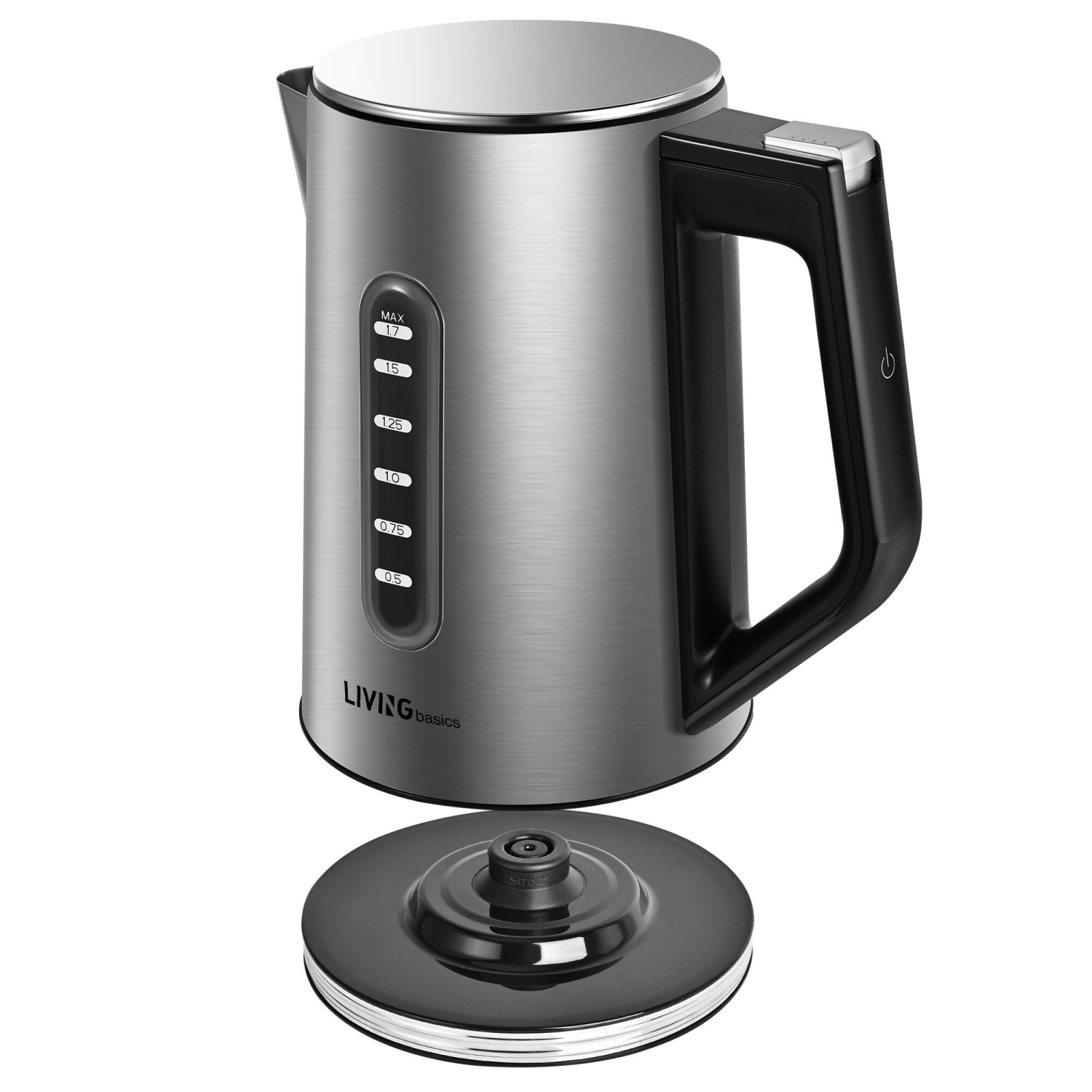 1500W Stainless Steel Electric Kettle, 1.7L Fast Boil with LCD Display and 6 Temperature Presets, Auto Shut Off and Boil Dry Protection, 30min Keep