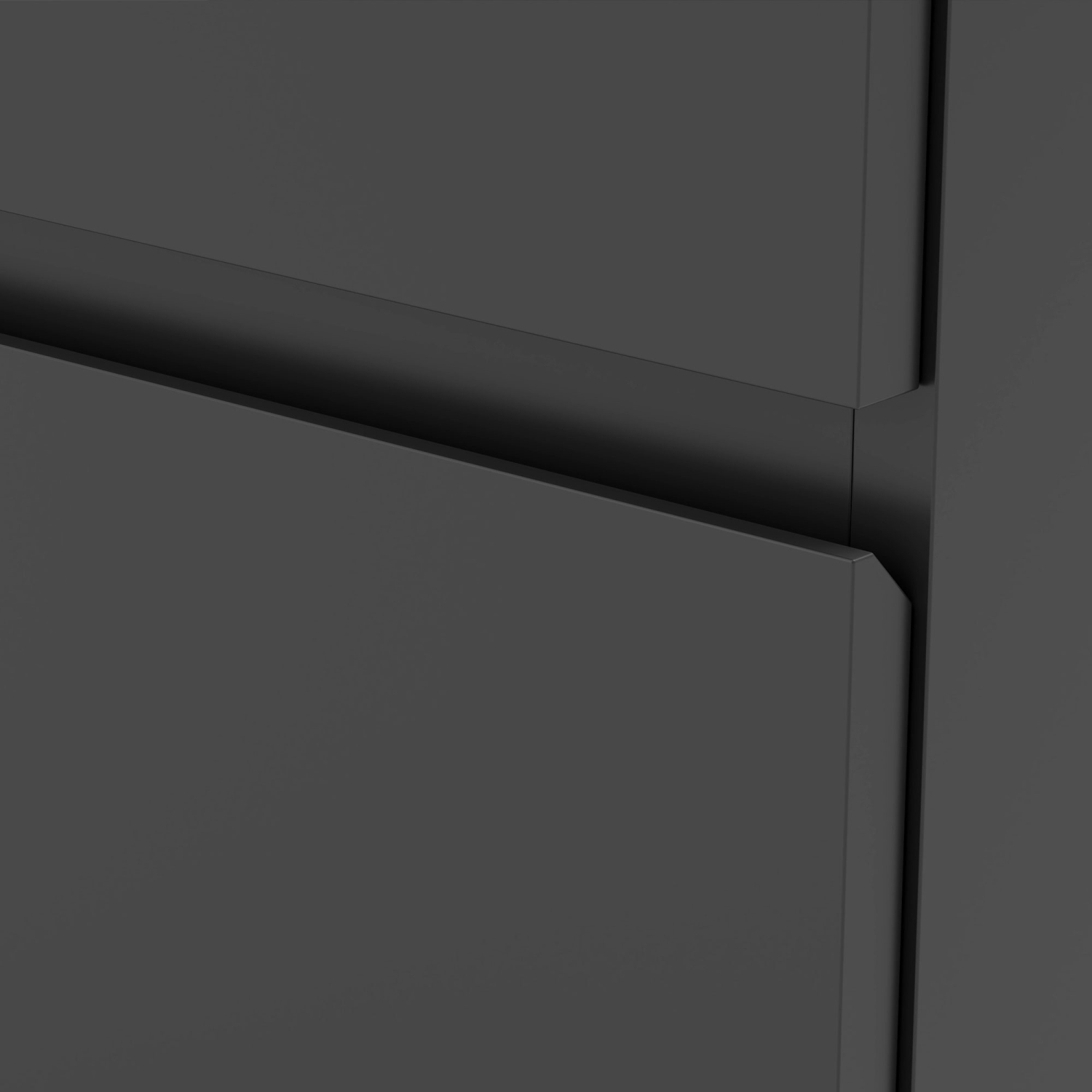 Commode de HOMCOM pour chambre à coucher avec 4 tiroirs, commode moderne, armoire de rangement en bois autonome pour salon, couloir, noir