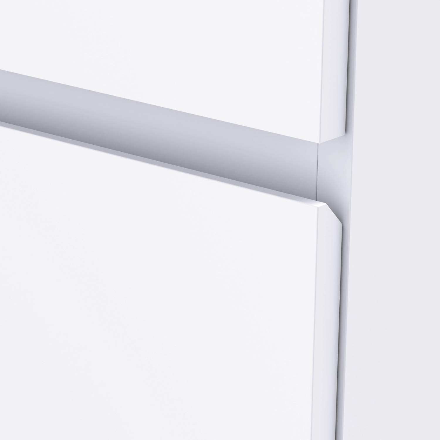 Commode de HOMCOM pour chambre à coucher avec 4 tiroirs, commode moderne, armoire de rangement en bois autonome pour salon, corridor, blanc