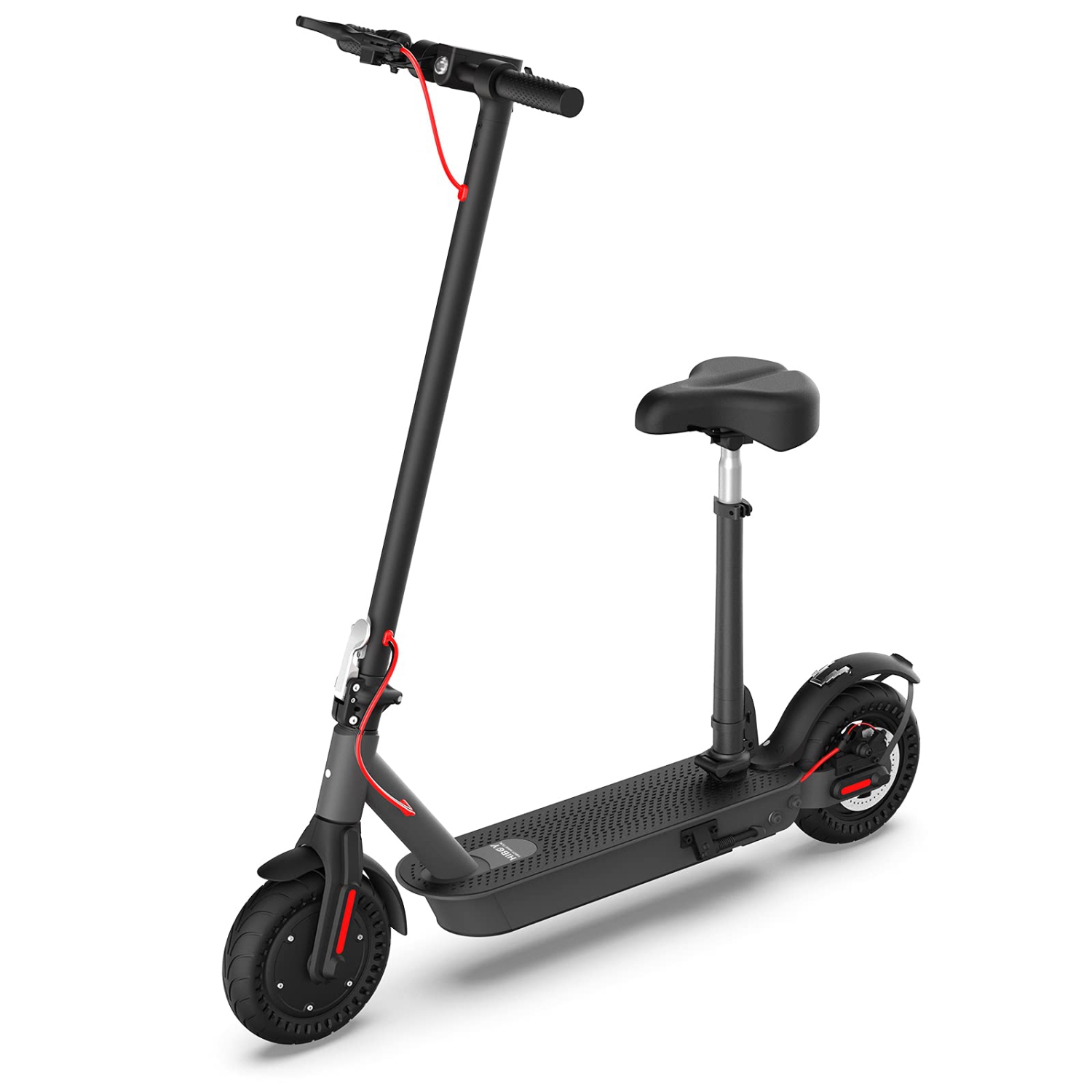 Trottinette électrique Hiboy S2 Pro avec siège pour adultes, moteur puissant 500&nbsp;W/pneus solides 10&nbsp;po/40&nbsp;km