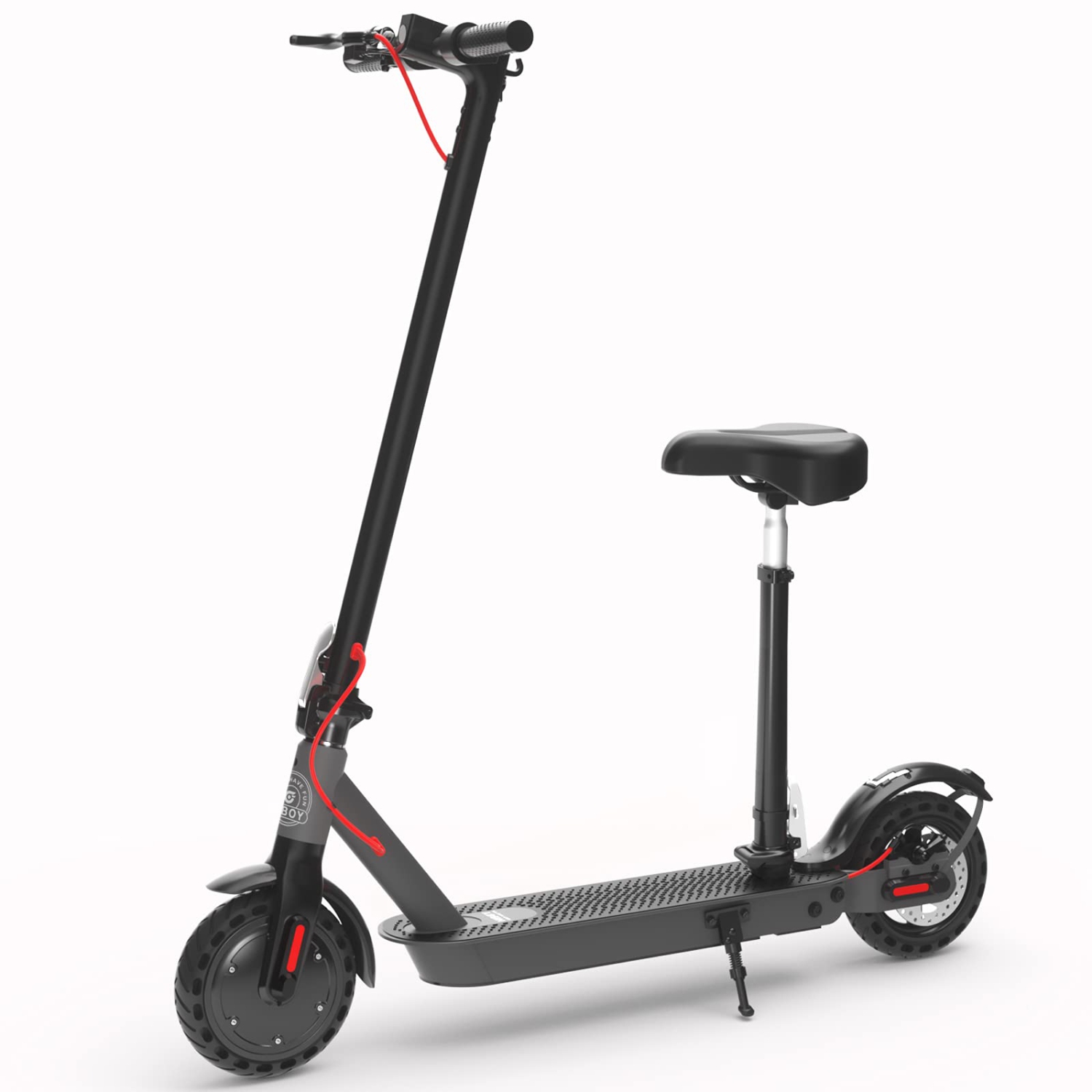 Trottinette électrique Hiboy S2 avec siège, moteur puissant 350&nbsp;W/pneus solides 8,5&nbsp;po/27&nbsp;km Range/31&nbsp;km/h/gris, trottinette