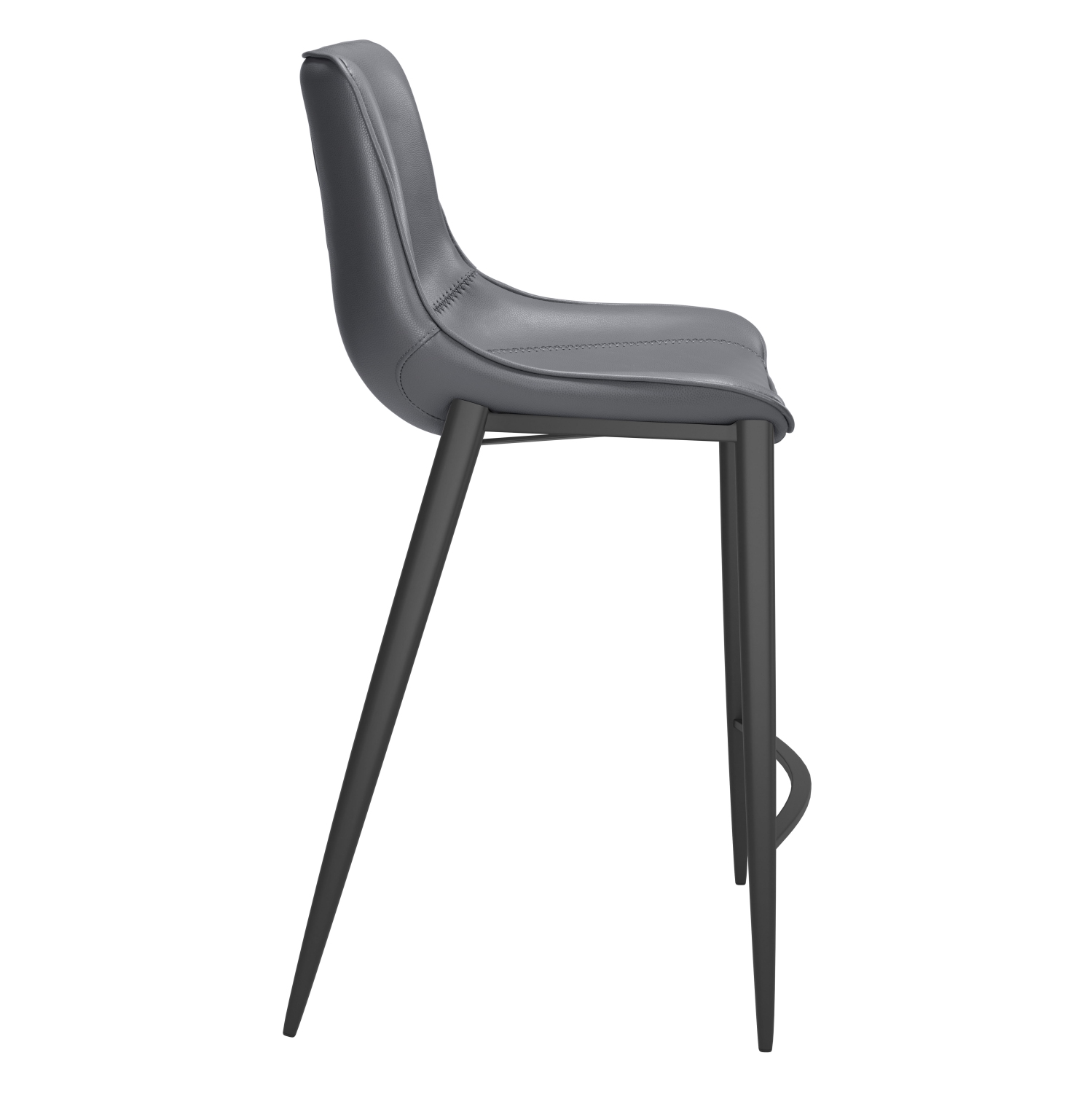 Magnus Counter Stool Dark Gray & Black
