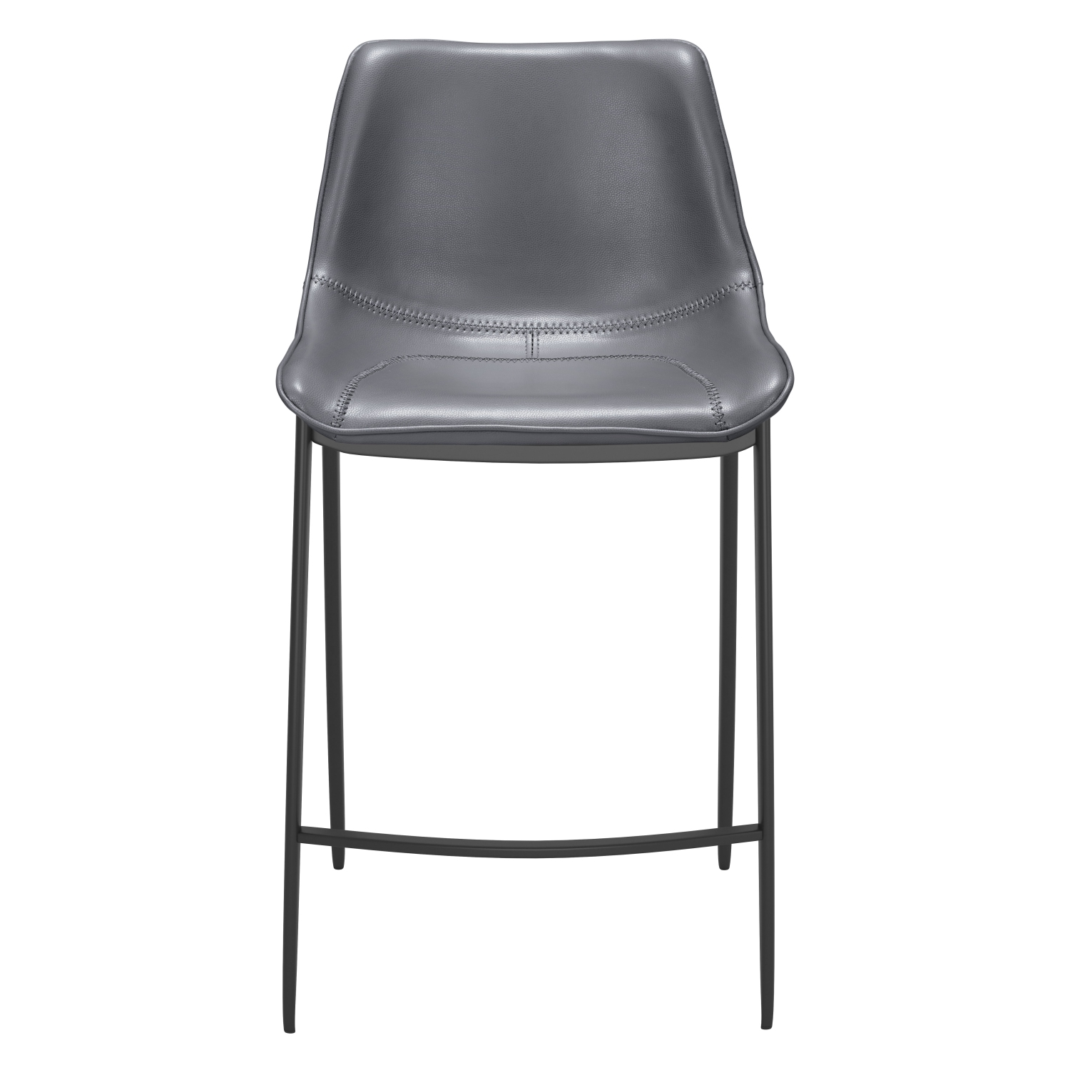 Magnus Counter Stool Dark Gray & Black