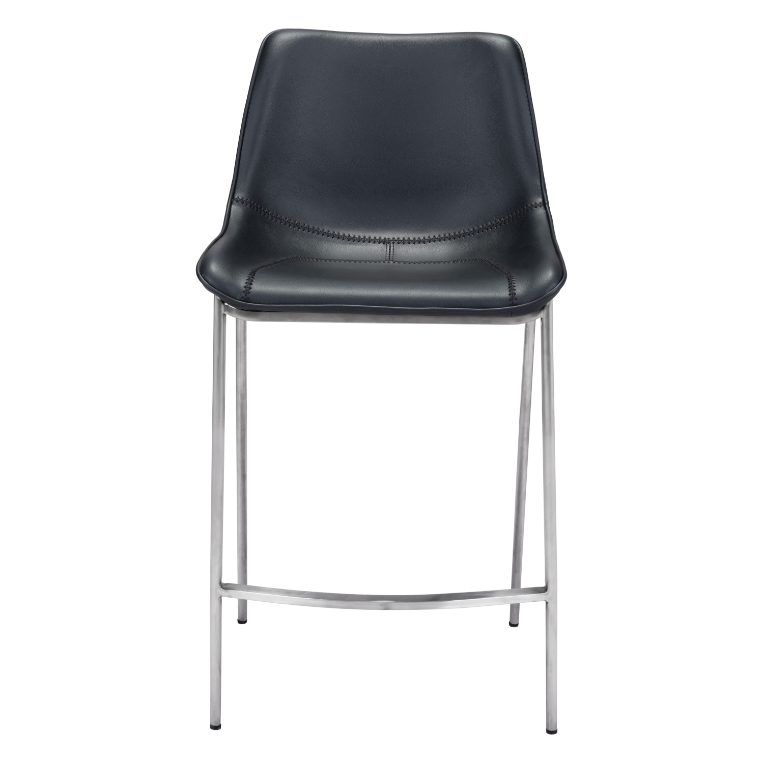 Magnus Counter Stool Black & Silver