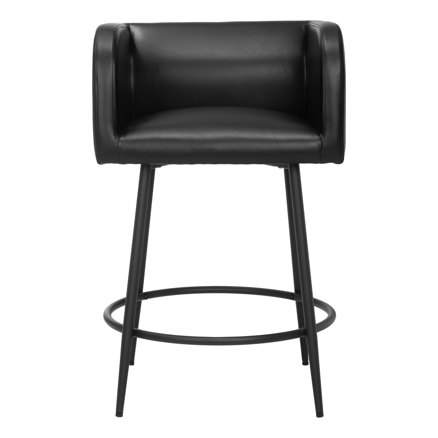 Tabouret de comptoir Horbat, noir
