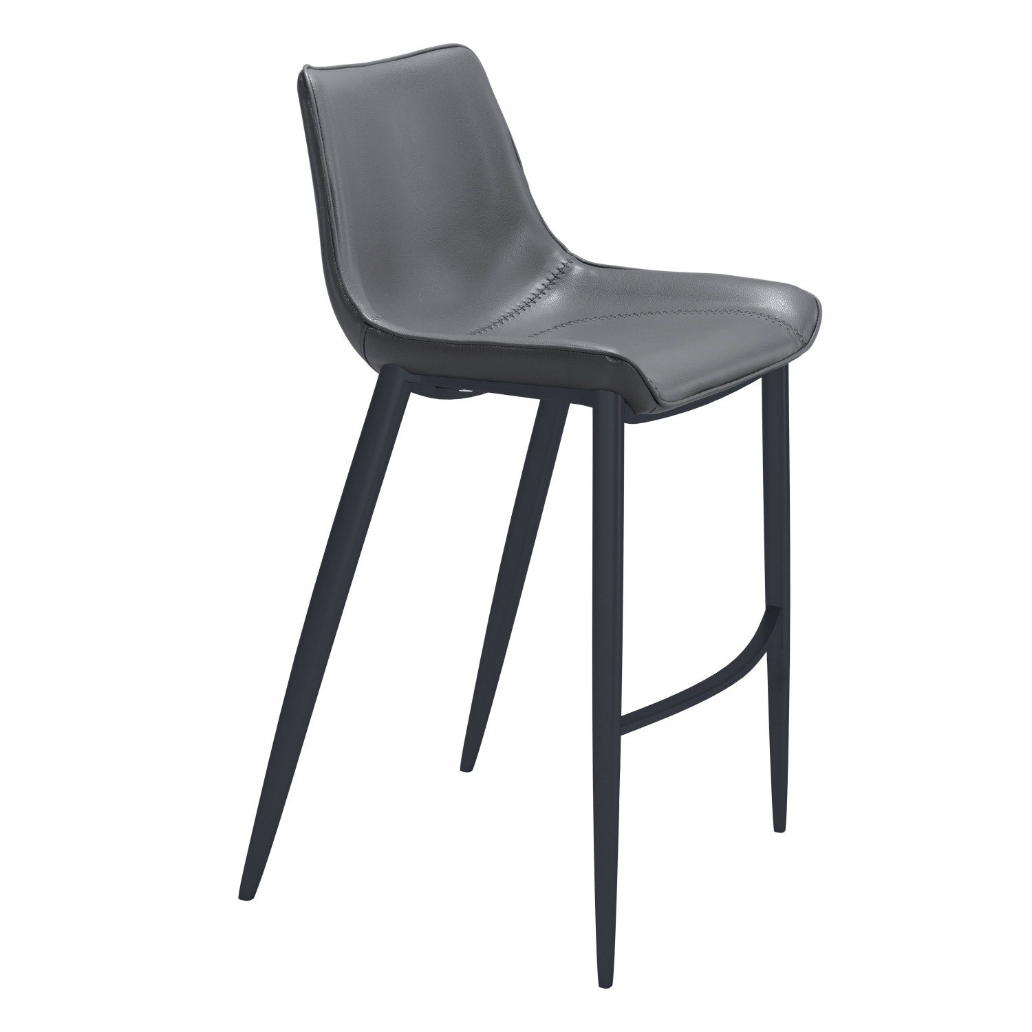 Magnus Barstool Dark Gray & Black