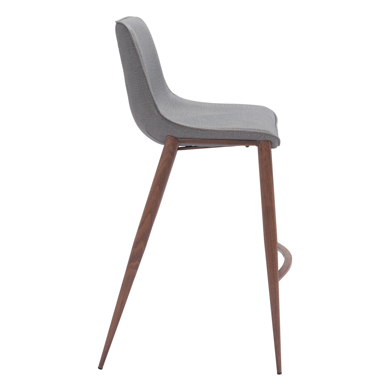 Magnus Barstool Slate Gray & Walnut