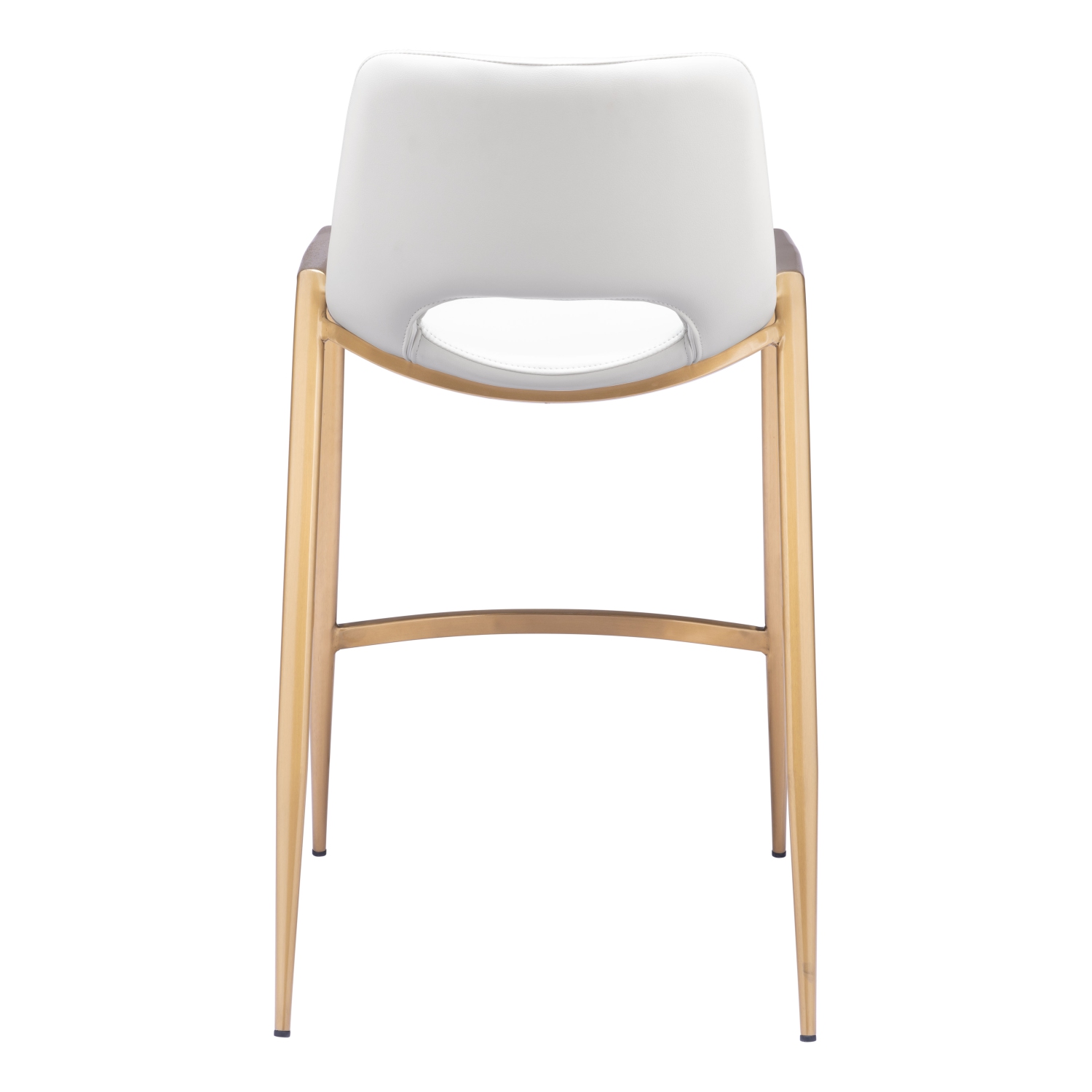 Desi Counter Stool White & Gold