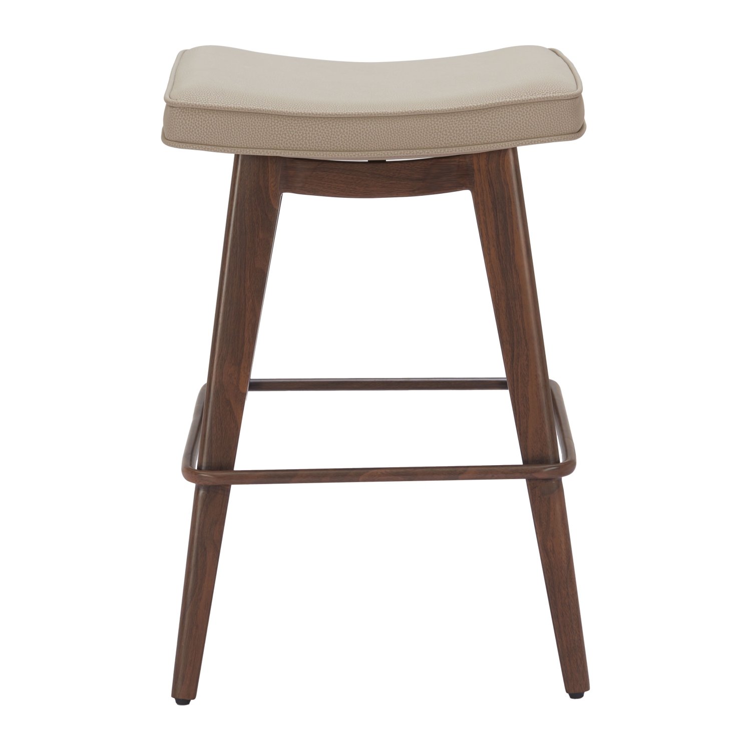 Tabouret de bar pivotant Nordhavn, beige et doré