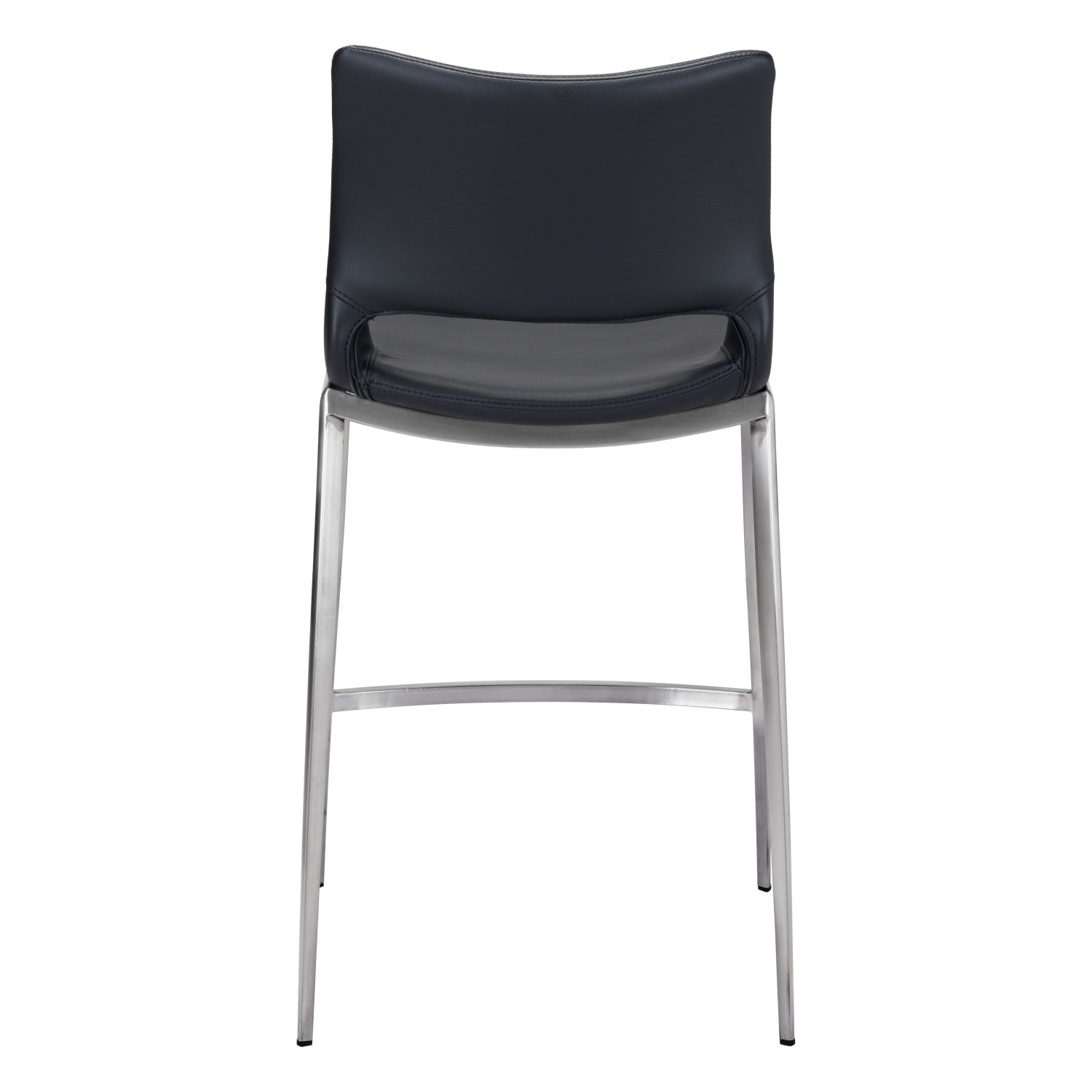 Tabouret de comptoir ACE noir et argenté