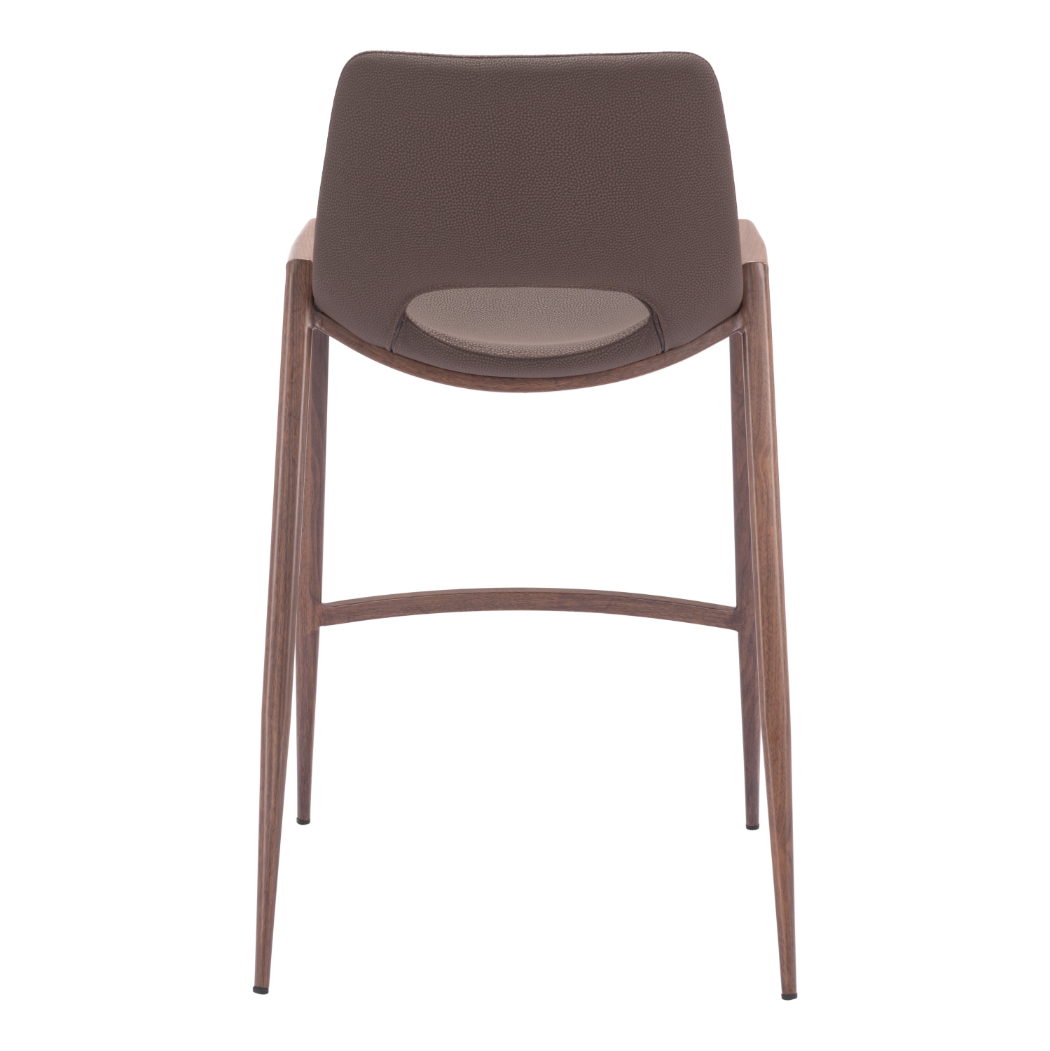 Desi Counter Stool Brown & Walnut