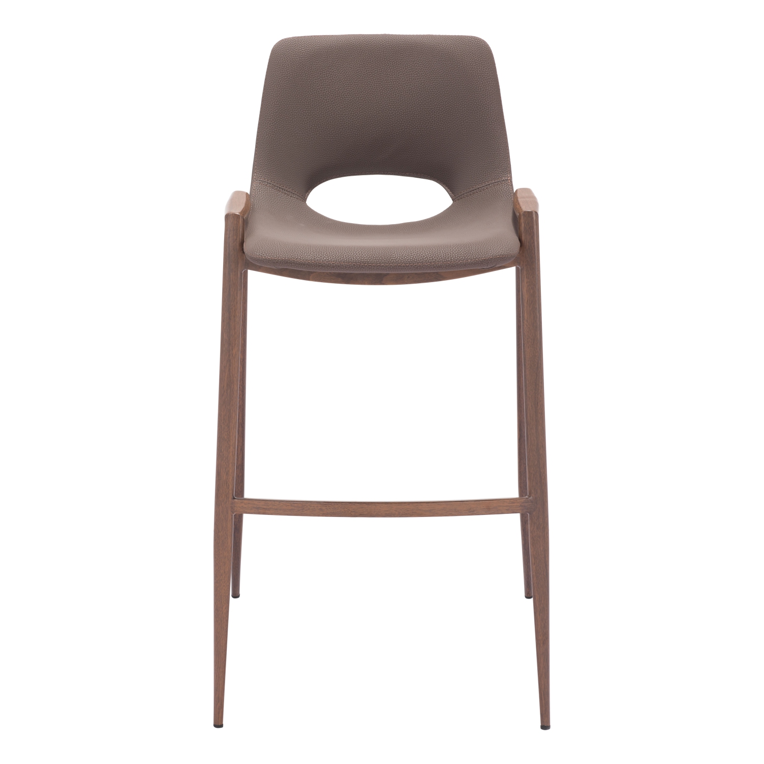 Desi Barstool Brown & Walnut