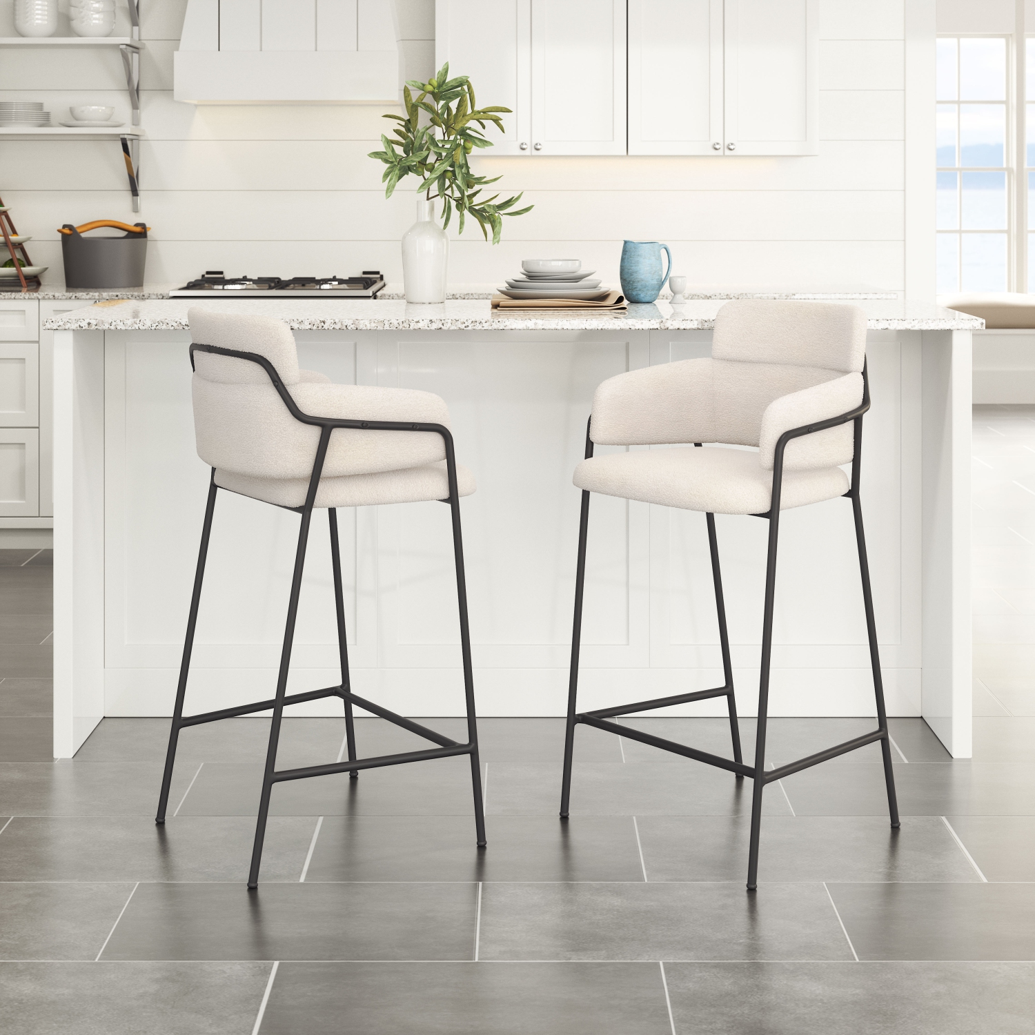 Marcel Counter Stool Cream