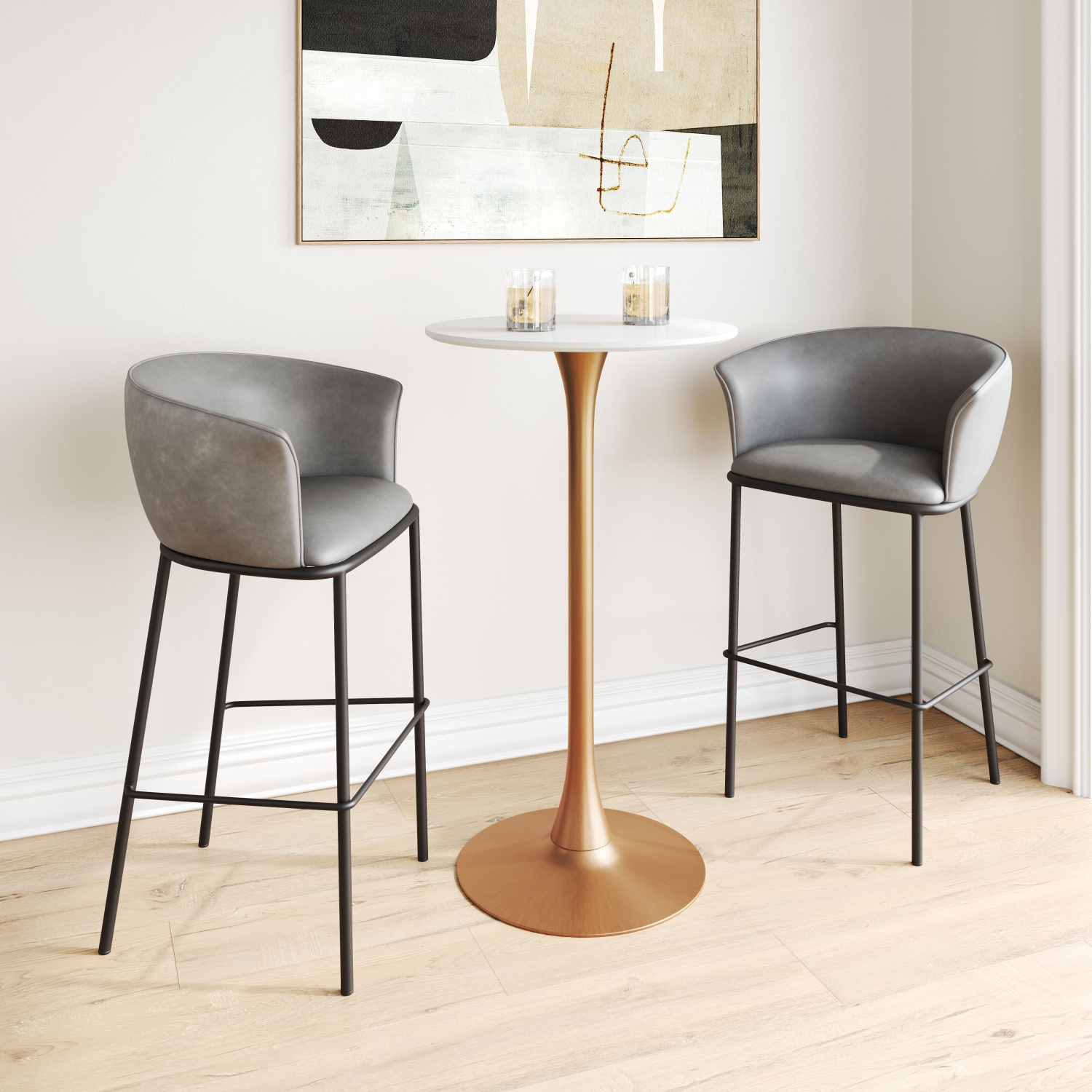 Garston Barstool Gray