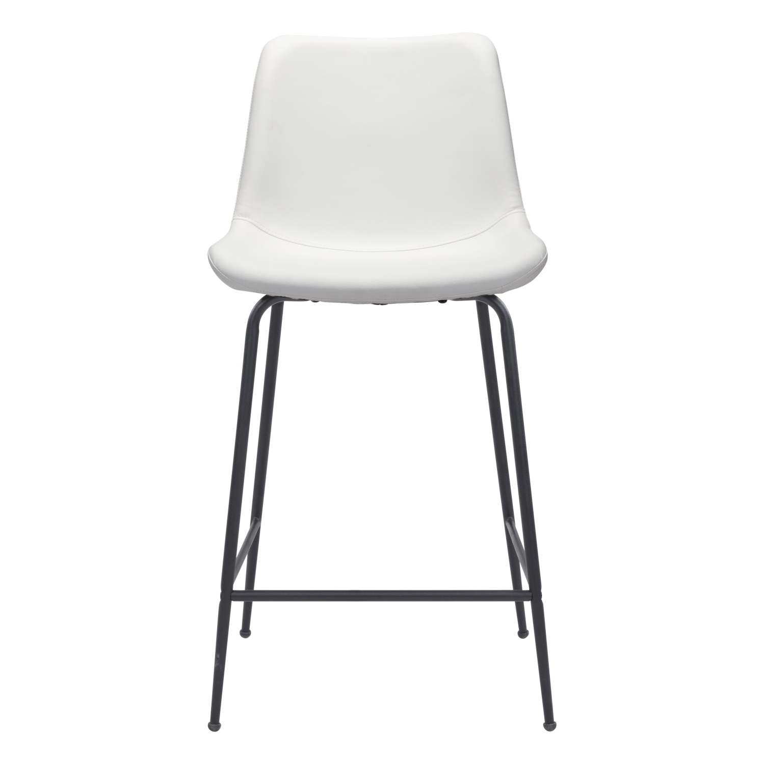 Tabouret de comptoir Byron blanc