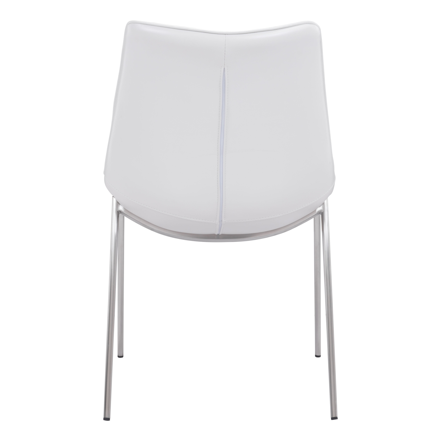 Magnus Dining Chair White & Silver