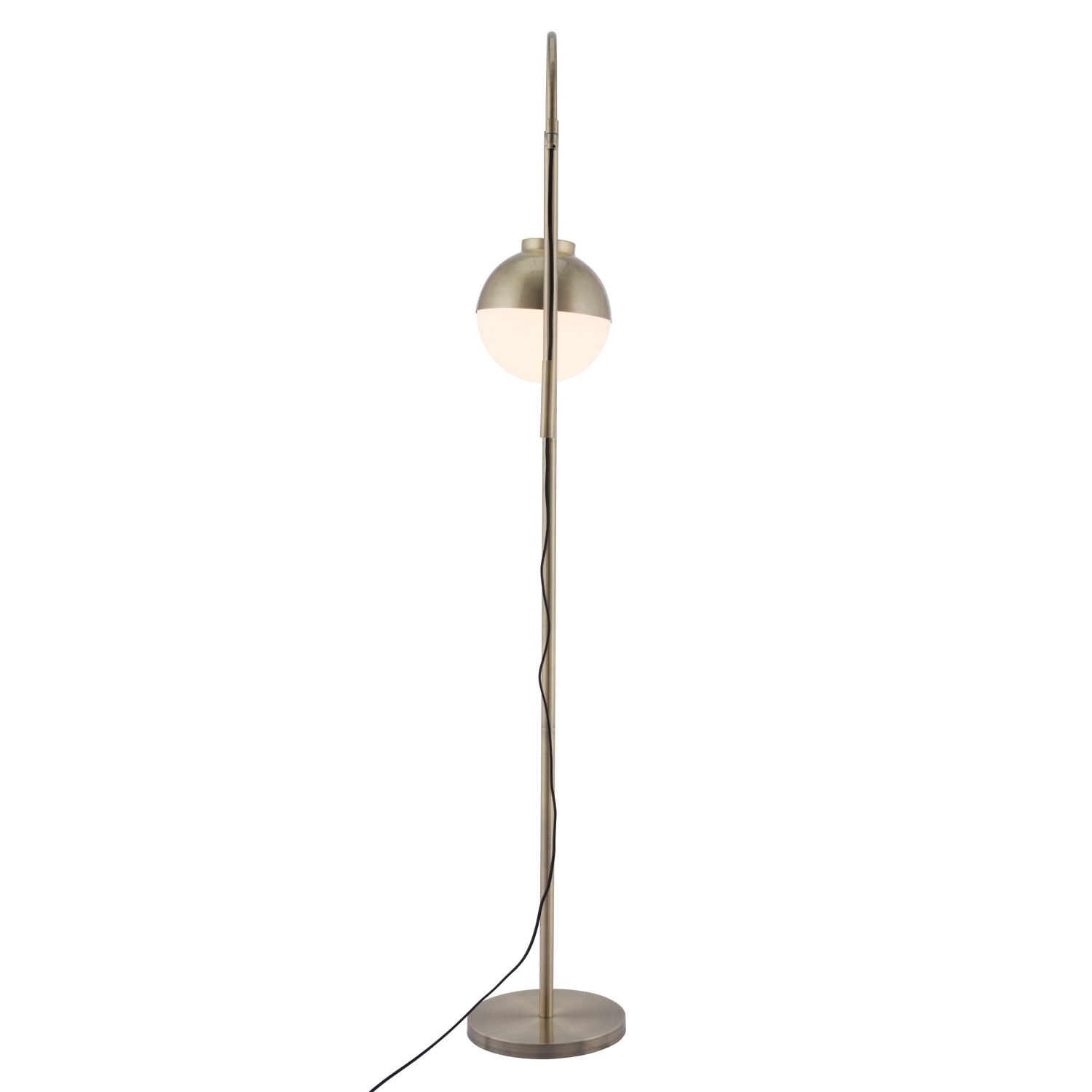 Waterloo Floor Lamp White & Bronze