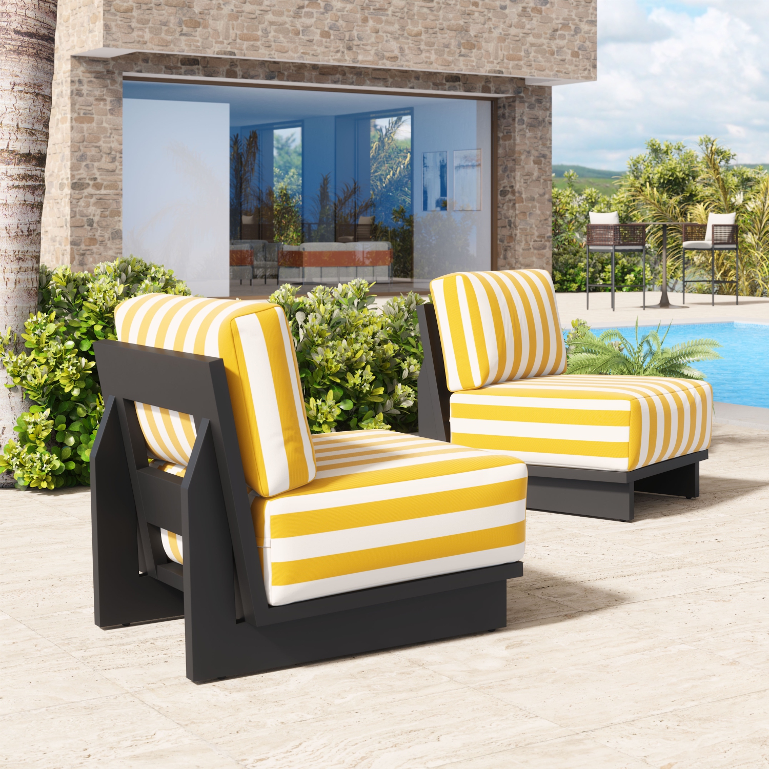 Fauteuil d'appoint Shoreline jaune
