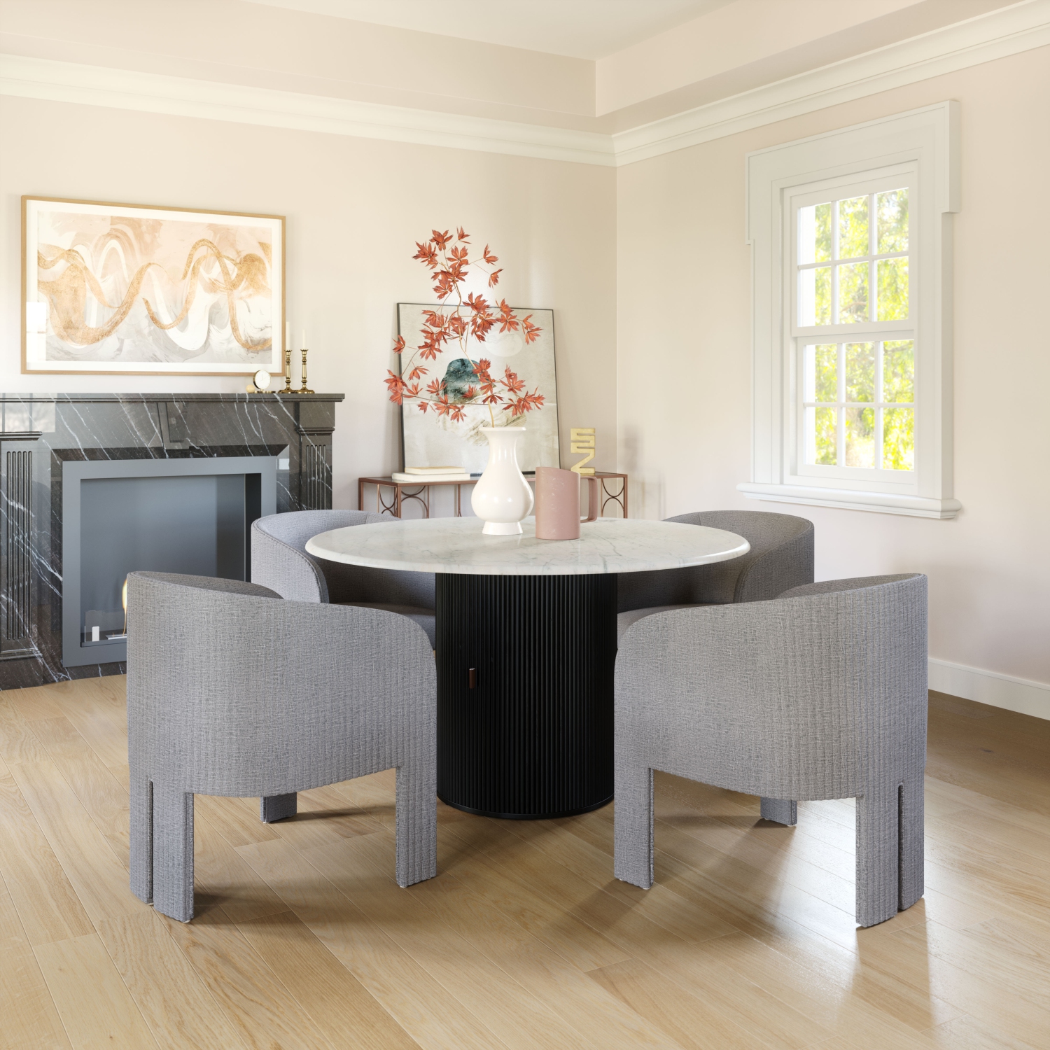 Fauteuil d'appoint Hull gris ardoise