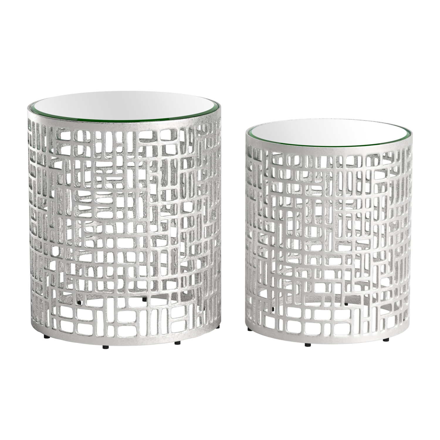 Reden Side Table Set Silver